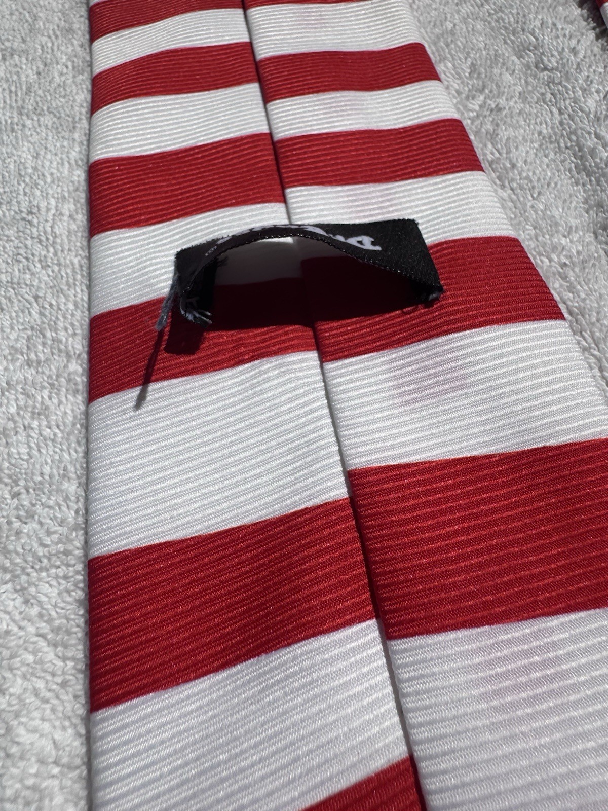 Dr. Seuss Cat in the Hat Neck Tie Red White Striped Novelty Men’s Tie