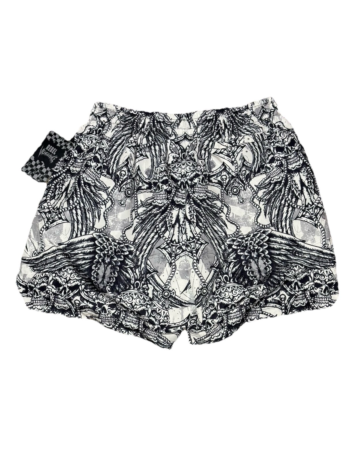 Skull Rebel Swimming Trucks Size Large All Over Print Skulls
