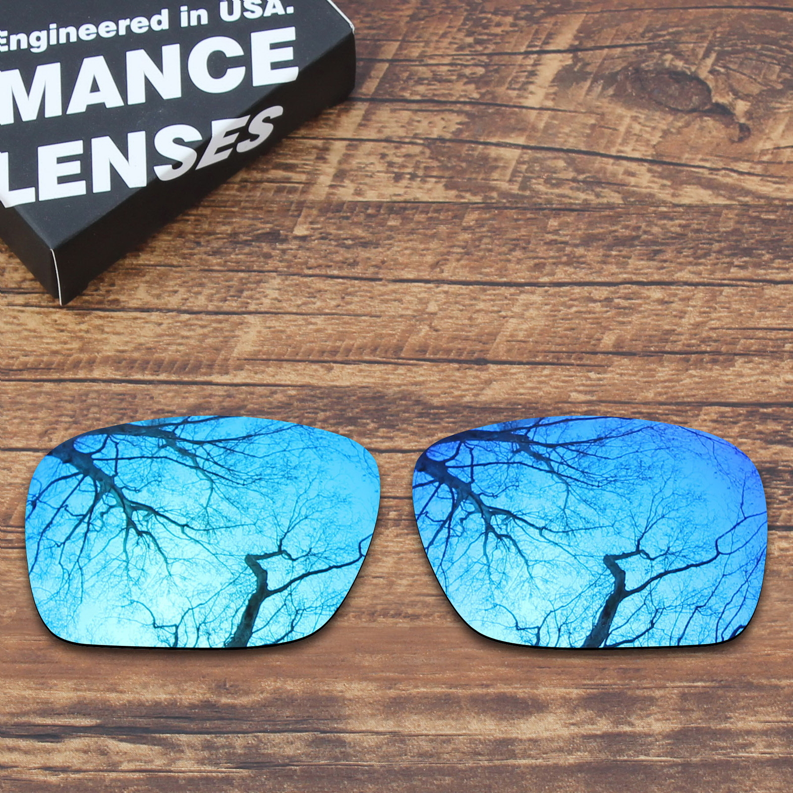 KEYTO Polarized Replacement Lenses for-Oakley Holbrook OO9102 Blue Mirror