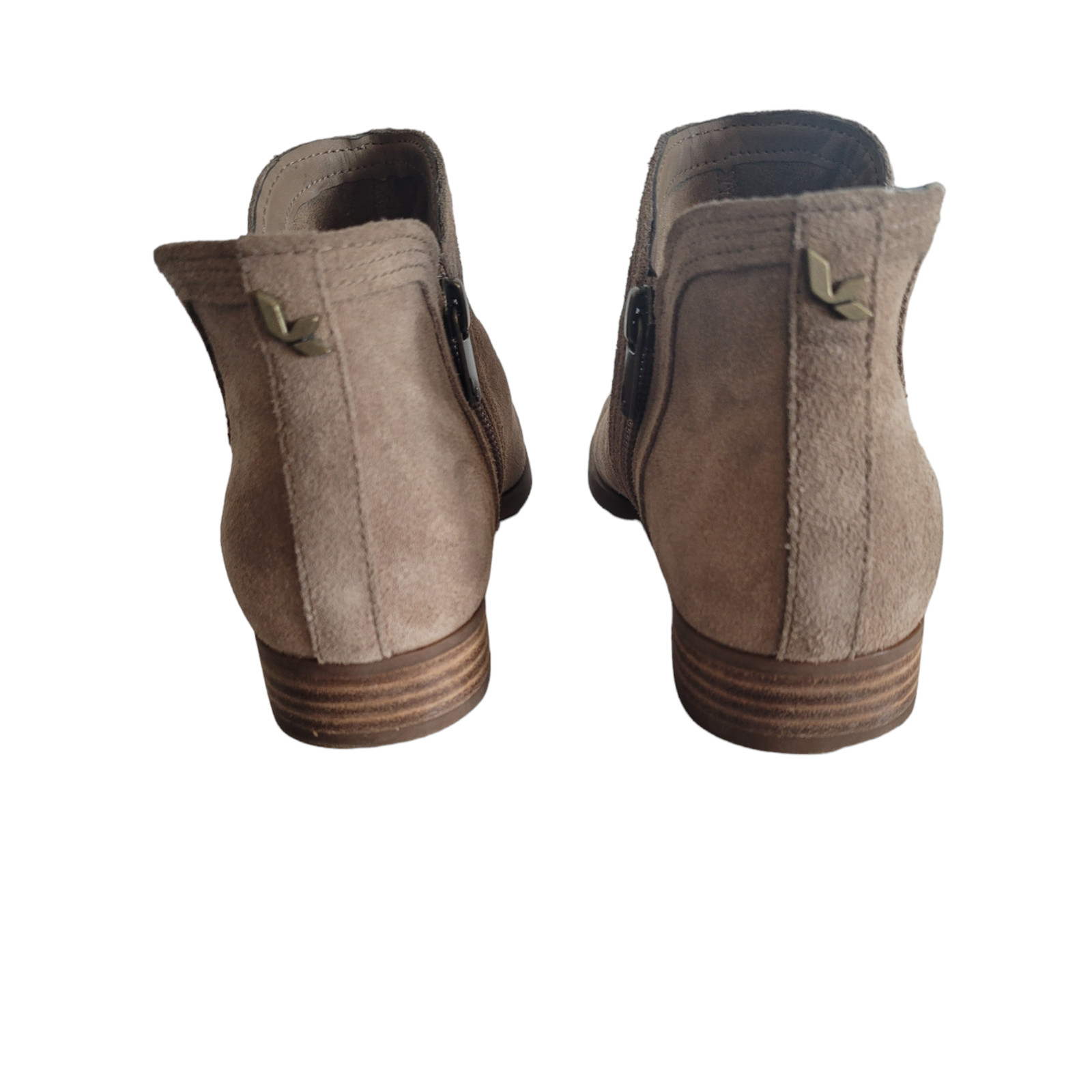 Koolaburra by UGGS Women’s Tan Side Zip Round Toe Ankle Booties Size 6