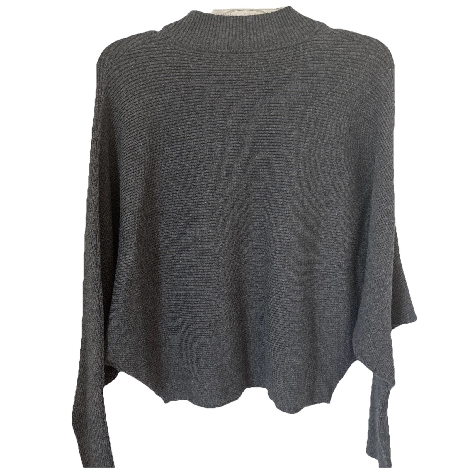 Zara Knit Batwing Dolman Sleeve Sweater, Women’s Size M, Gray