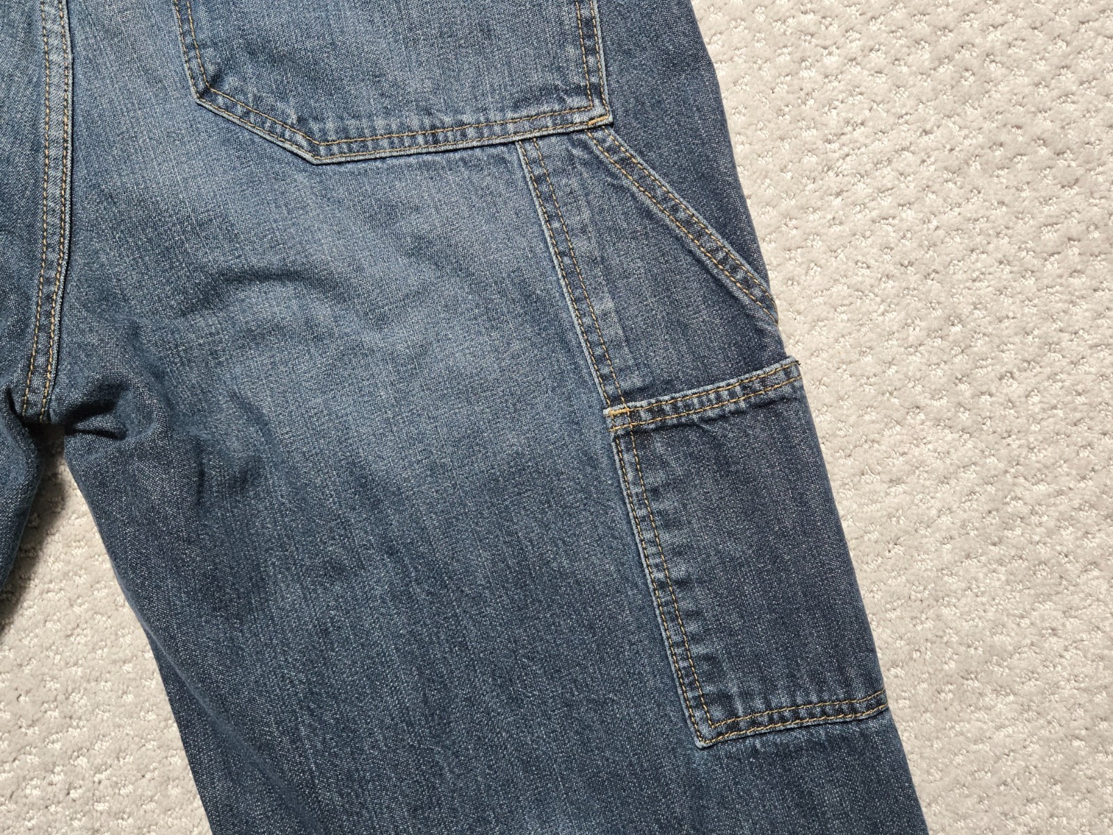 U.S. POLO ASSN. Baggy Blue Jeans ~ Men’s 34 x 32 ~ Carpenter Hammer Loop ~