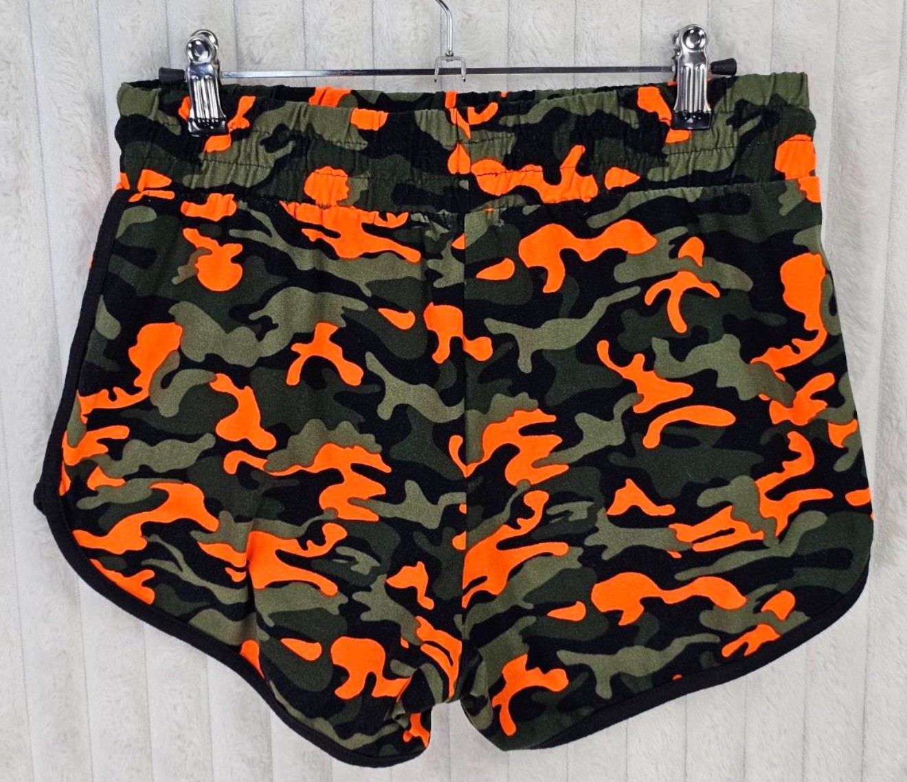 Rue 21 Camouflage Polyester/Spandex Blend Drawstring Shorts Size Large
