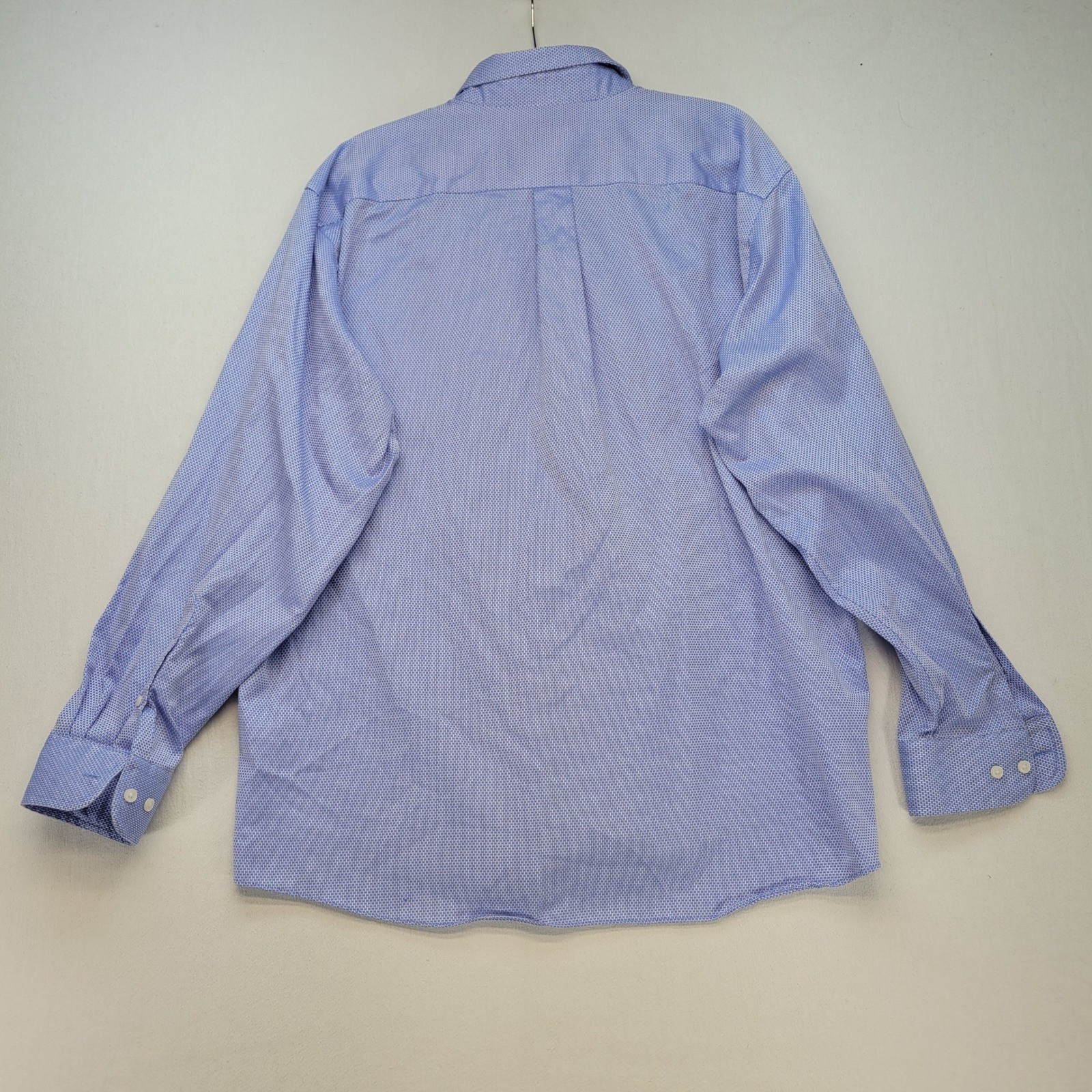 Jos. A. Bank Button Down Shirt Mens XL Blue Traveler Collection Traditional Fit
