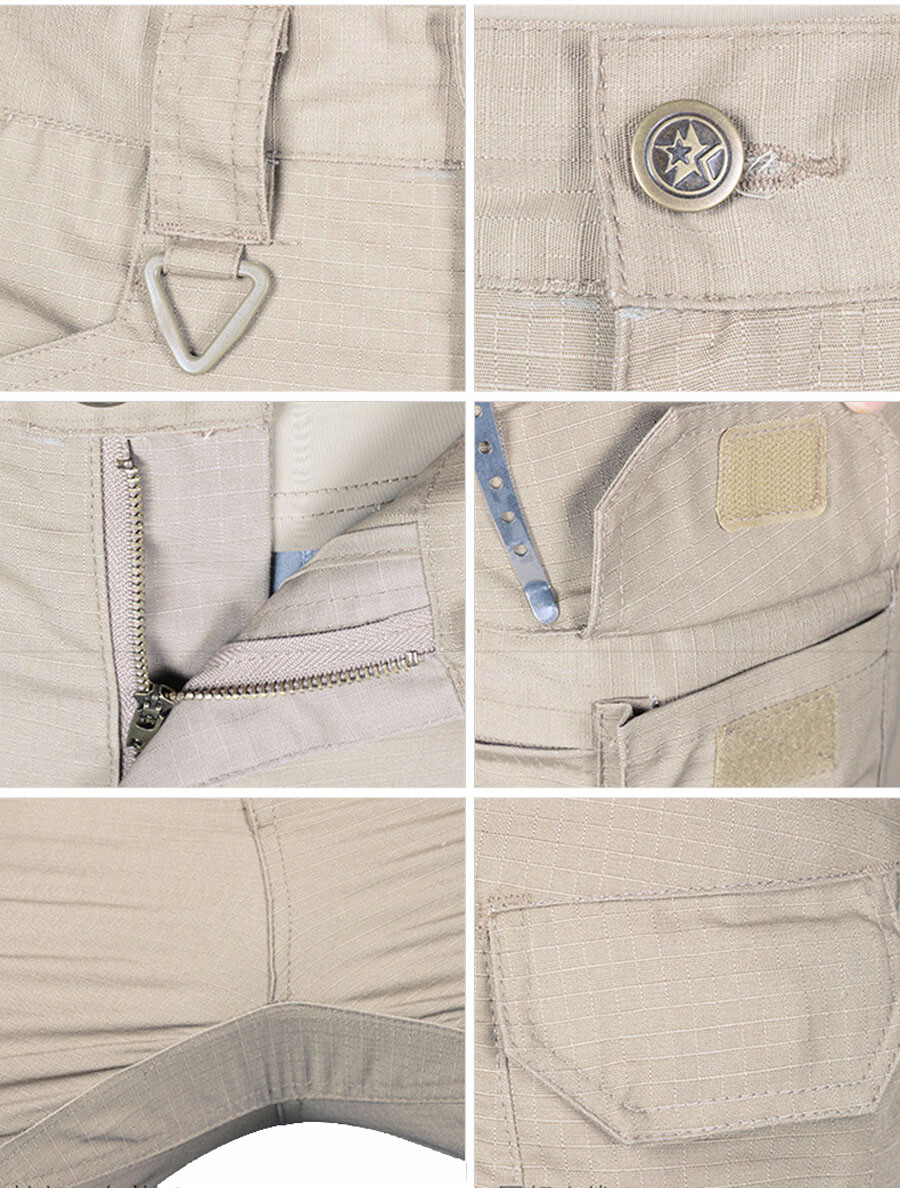 Tactical Cargo Pants Mens Work Pants Combat Outdoor Waterproof Hiking Trousers