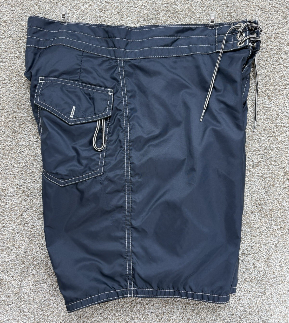 Birdwell Beach Britches 311 USA Mono Striped Board Shorts Men’s 35 Blue SurfNyl