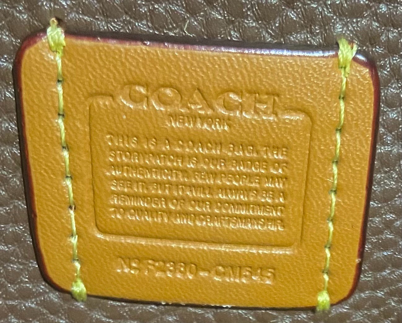 COACH CM545 LANA23 Crossbody 2way Shoulder Bag Leather Maple Outlet