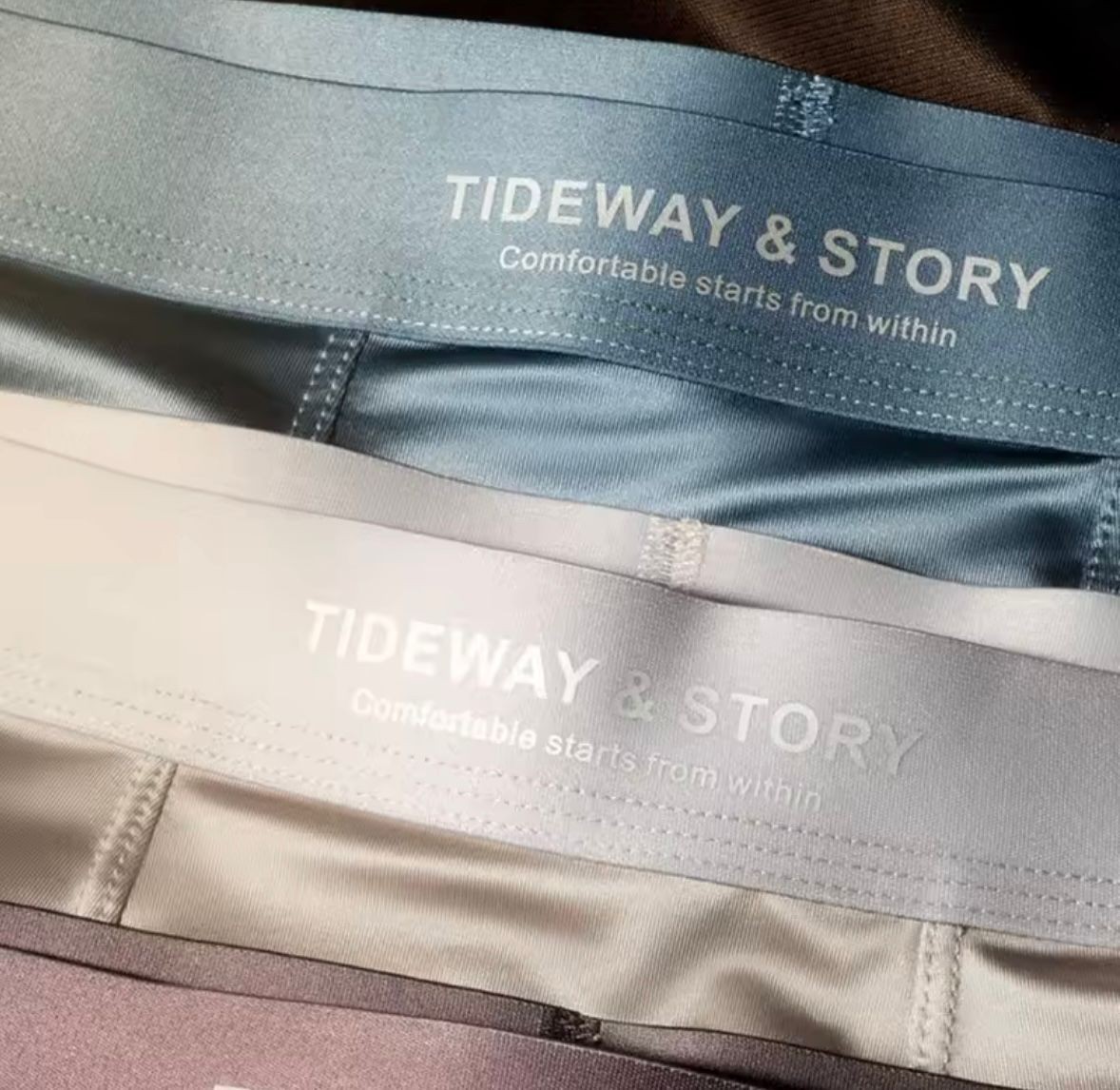 4PCS Men’s Ice Silk Underwear Breathable Boxer Shorts Seamless Satin Soft Briefs