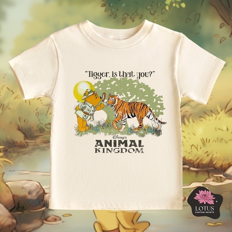 Tigger is that you Animal Kingdom Cartoon Tee Unisex Short Sleeve Shirt S-5XL