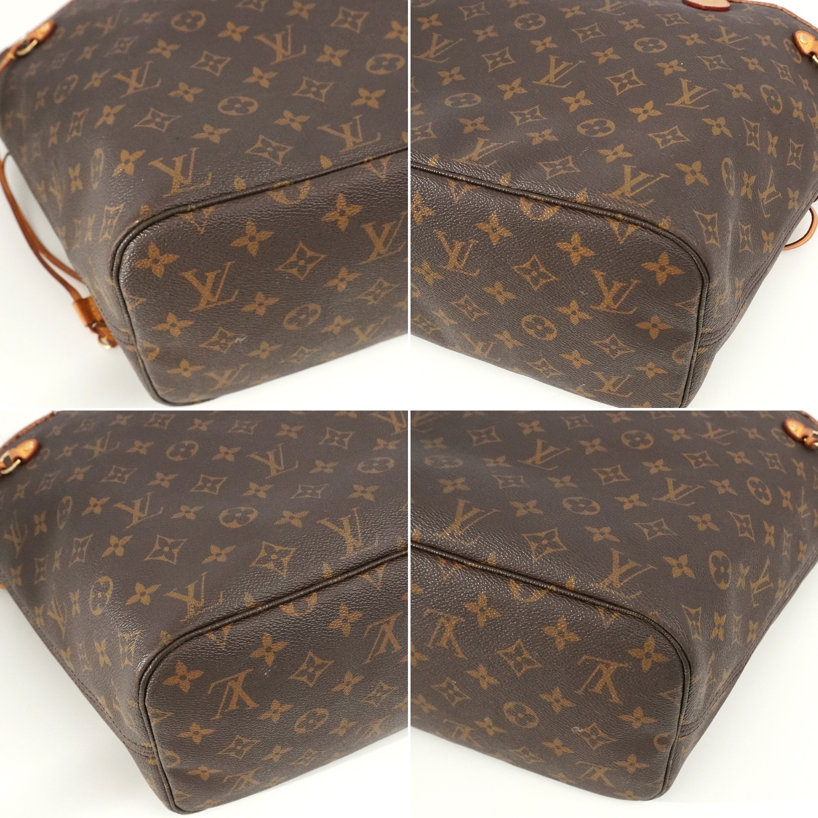 LOUIS VUITTON LV Monogram Neverfull MM M40156 Tote Bag VI2094 Auth #54372A