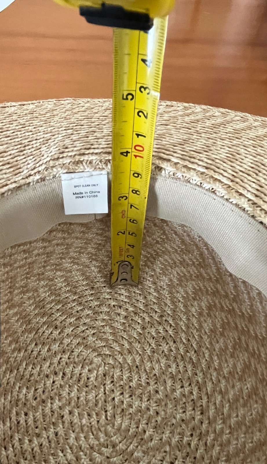 NINE WEST WOMEN’S WIDE BRIM FLOPPY STYLE SUN HAT APPROX. 21-22 IN SIZE M