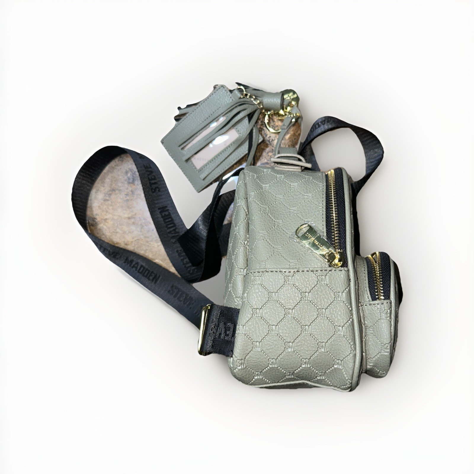 Steve Madden Backpack Purse W/ ID Holder