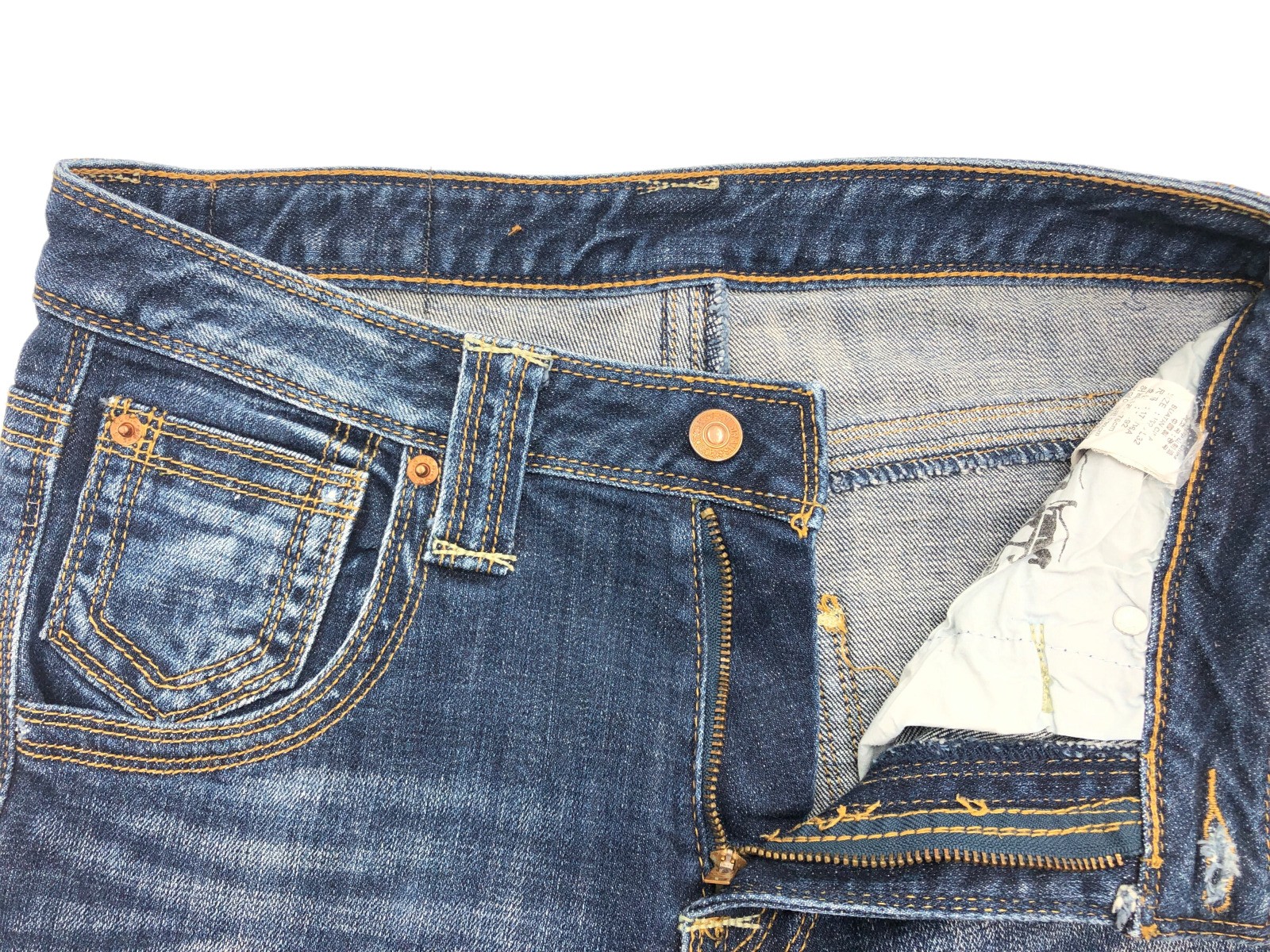 LEVI’S STRAUSS & CO Men 504 Buatan Cina Straight Slim Jeans Size W28 L28