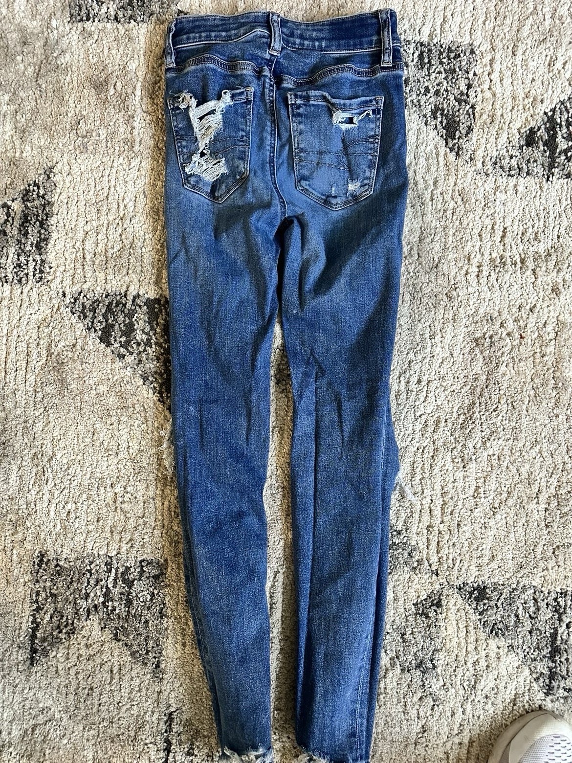 American Eagle Outfitters Next Level Stretch Skinny Jeans 000 Blue Gray bundle