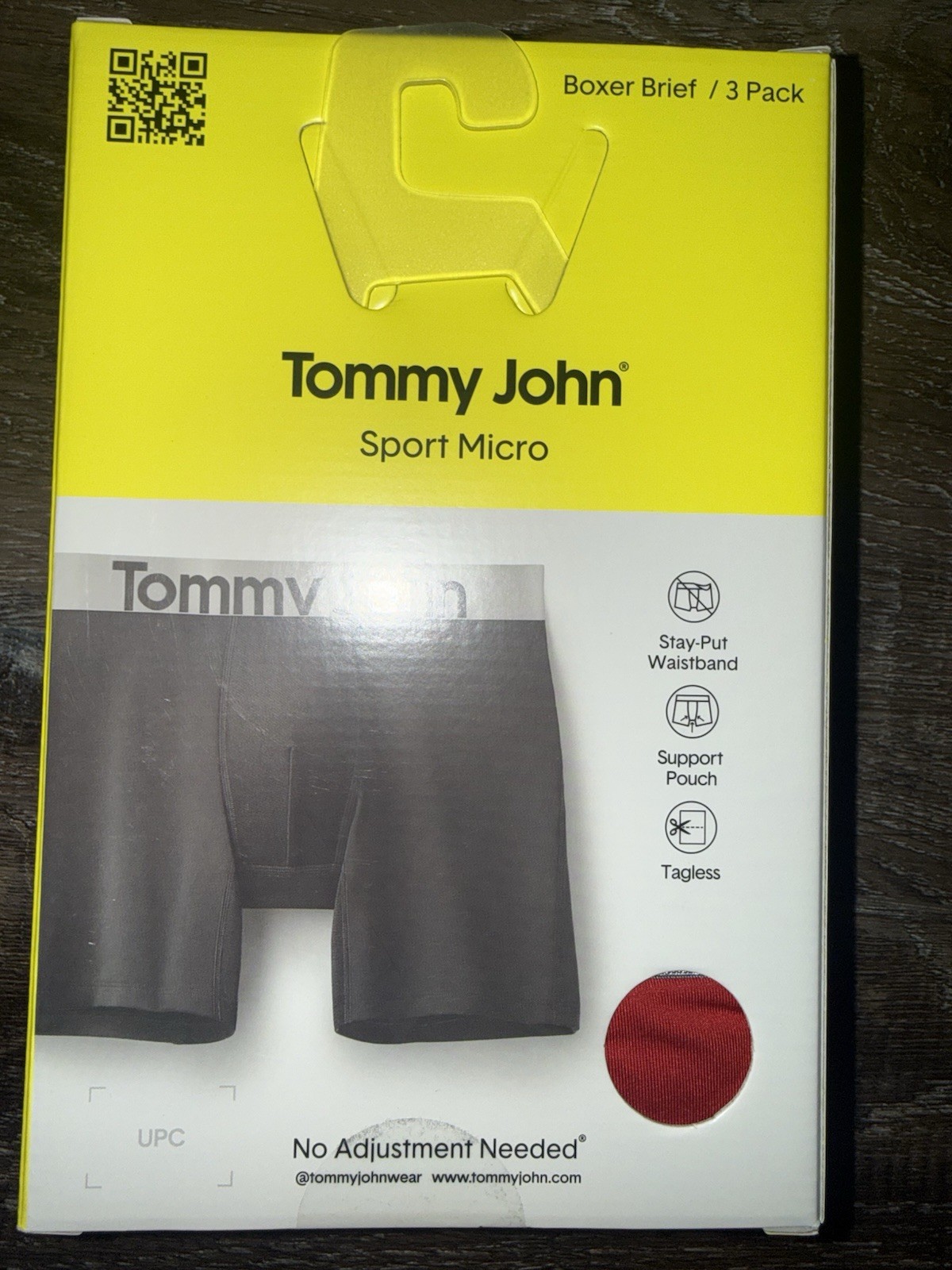 Tommy John ~ 3-Pair Mens Boxer Brief Underwear Sport Micro Polyester Blend ~ L