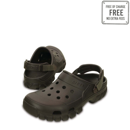 Crocs Unisex Offroad Sport Clogs Comfortable and Lightweight, Espresso/Walnut