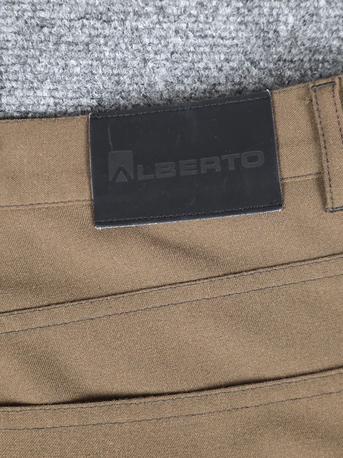 Alberto Brown Polyester Viscose Elastane Tom Ceramica Comfort Fit 5 Pocket Pants