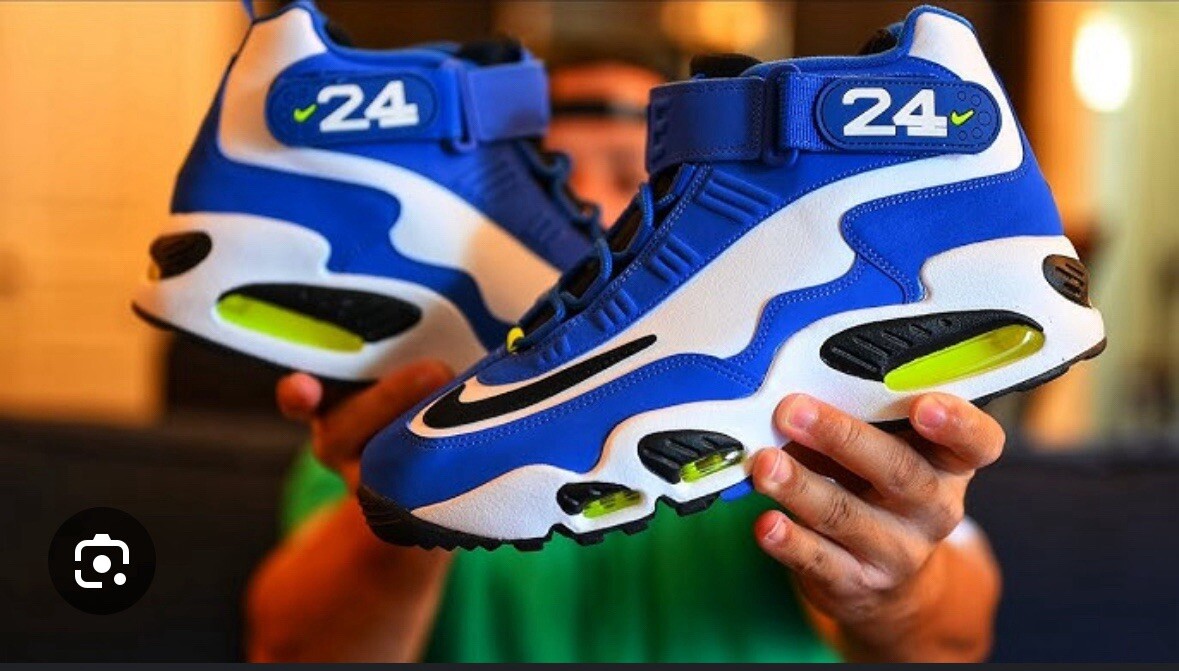 New 10.5 Nike Air Griffey Max 1 Varsity Royal Volt Sneakers 2021 DJ5161-400 Men