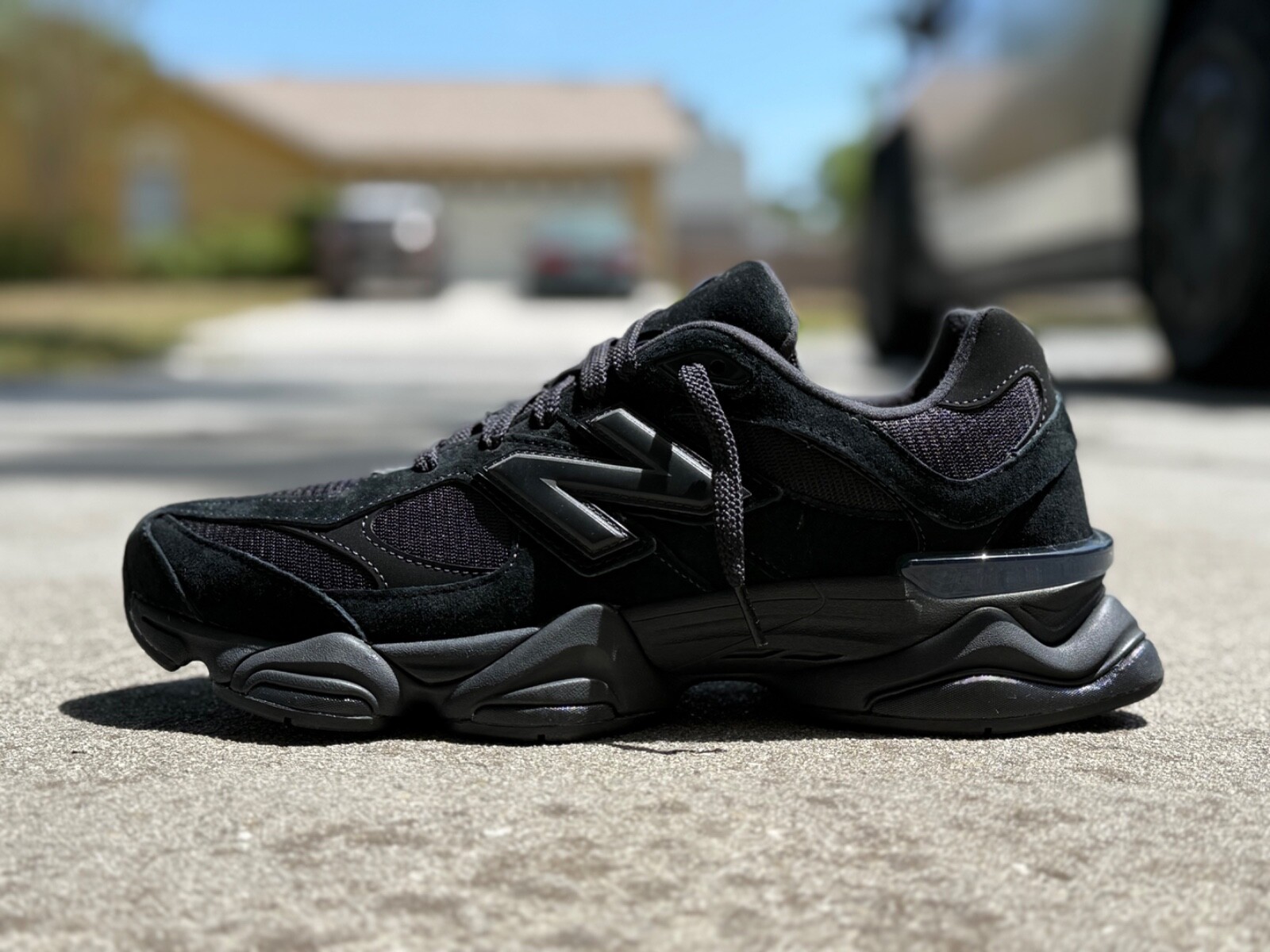 New Balance 9060 Triple Black Cat Suede U9060BPM Men Size 4-15 INSTANTSHIP!