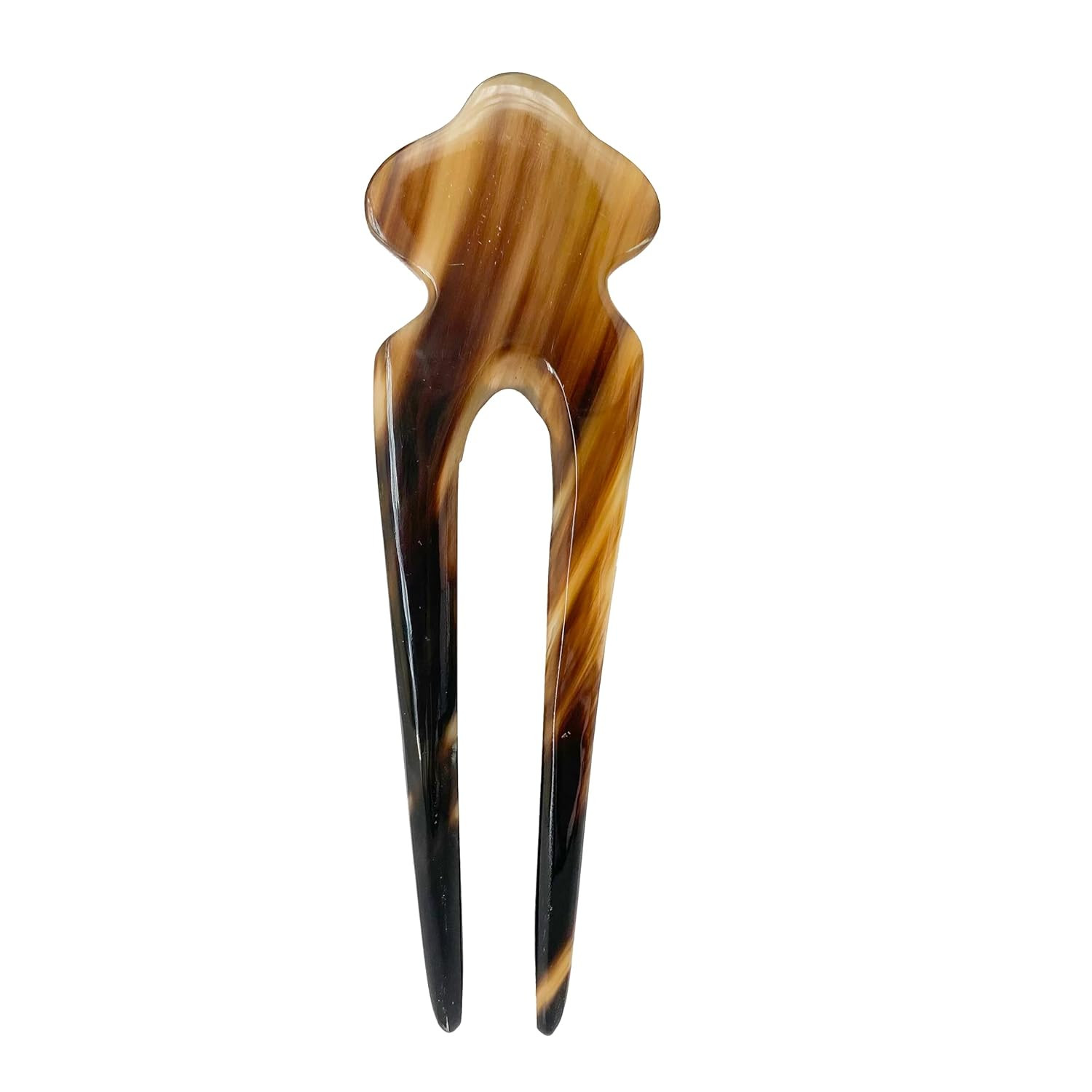 Hair Sticks for Long Hair, Natural Buffalo Horn Hair Smoothing Stick, Hair Stick