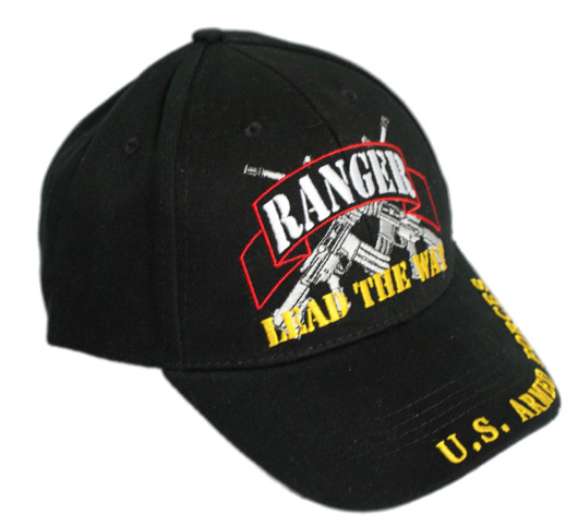 US ARMY RANGER VETERAN EMBROIDERED BASEBALL CAP HAT LEAD THE WAY