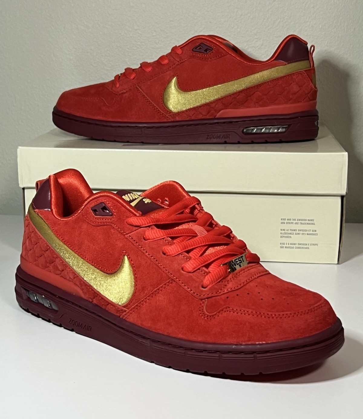 Nike SB Zoom Habanero Red All Star Paul Rodríguez Size 11.5 IQ5648-600 DS