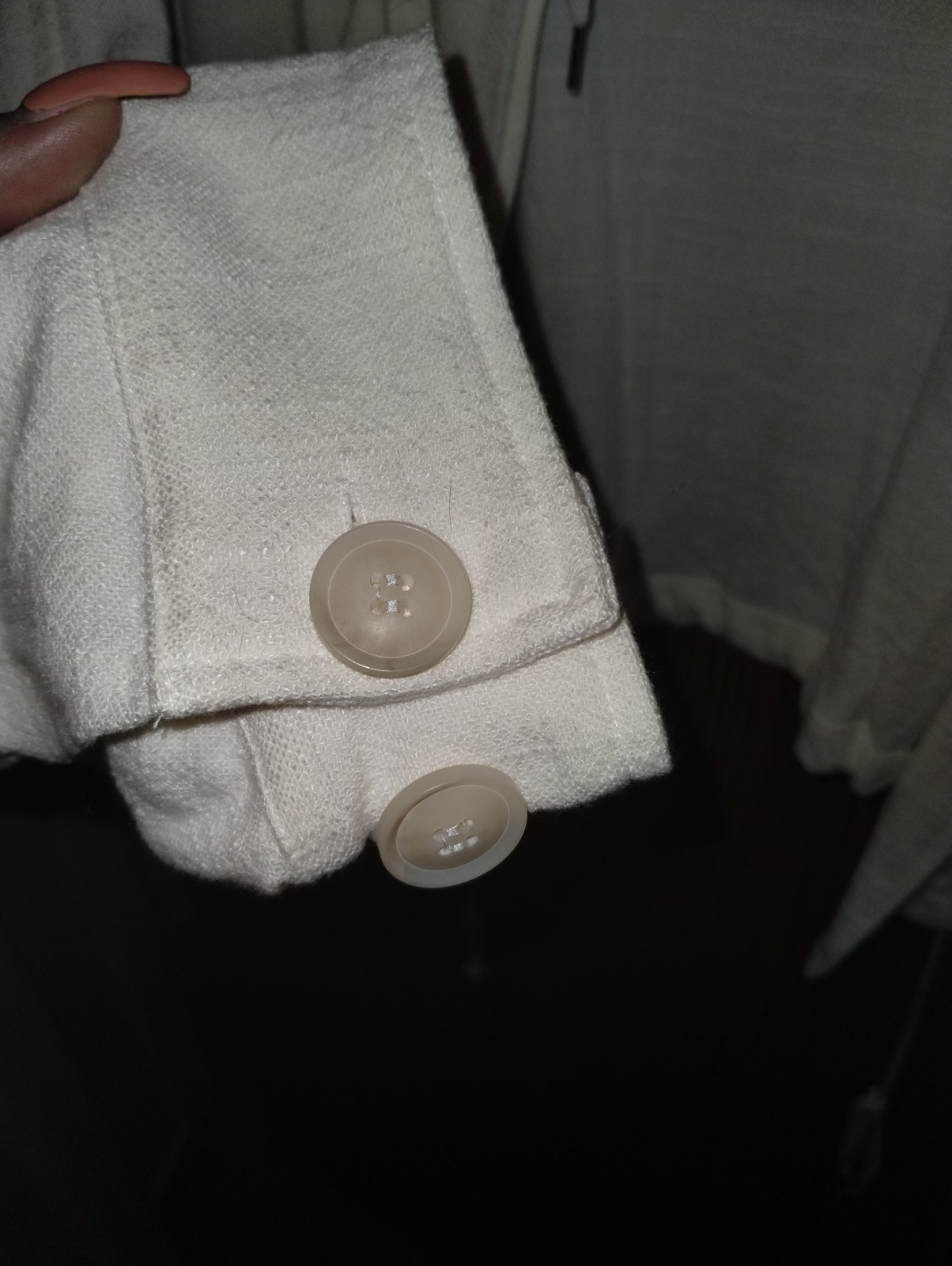 Blank NYC Linen/Cotton Blend Cream Bomber Style Jacket Size 3X