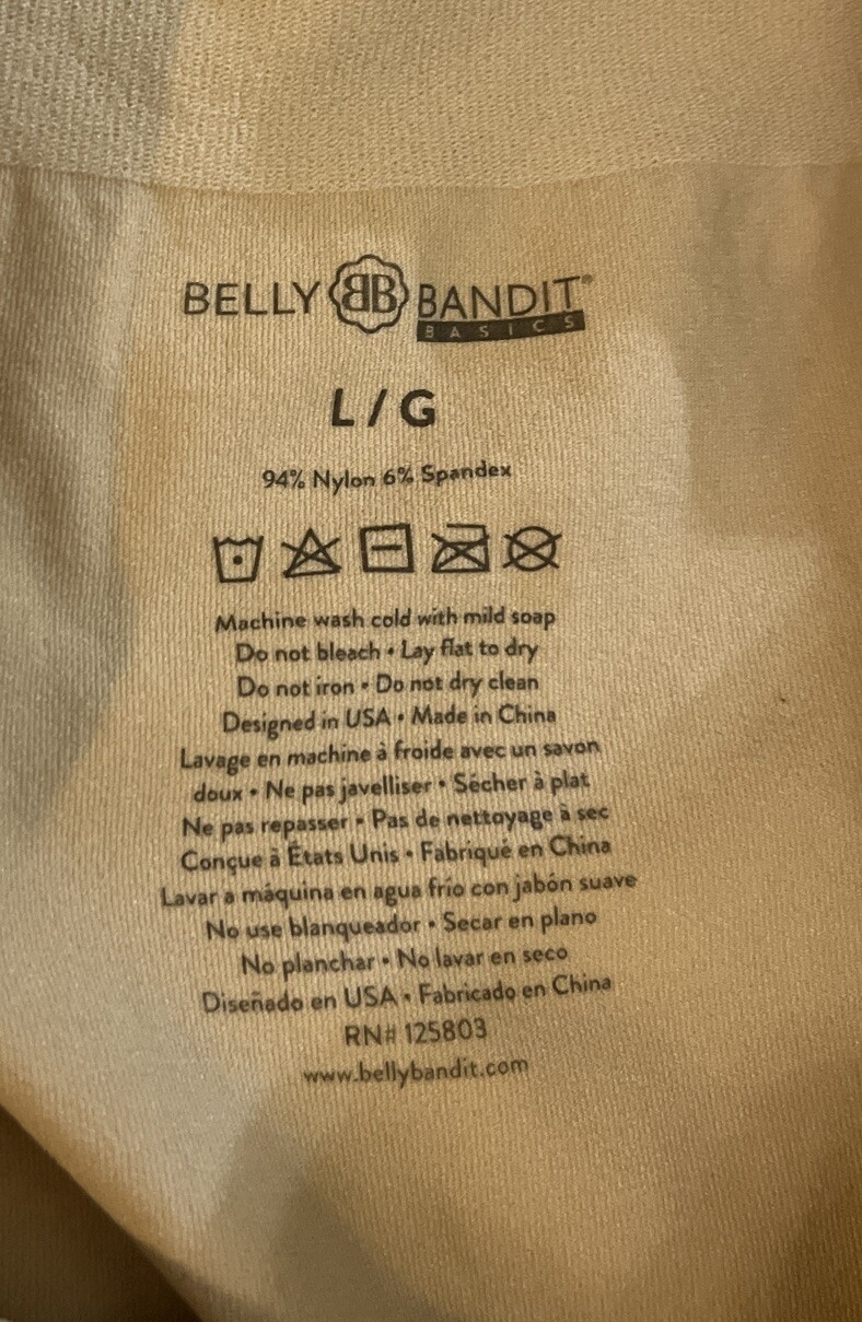 Womens Belly Bandit Basics Maternity Support Shorts – Nude Size Large