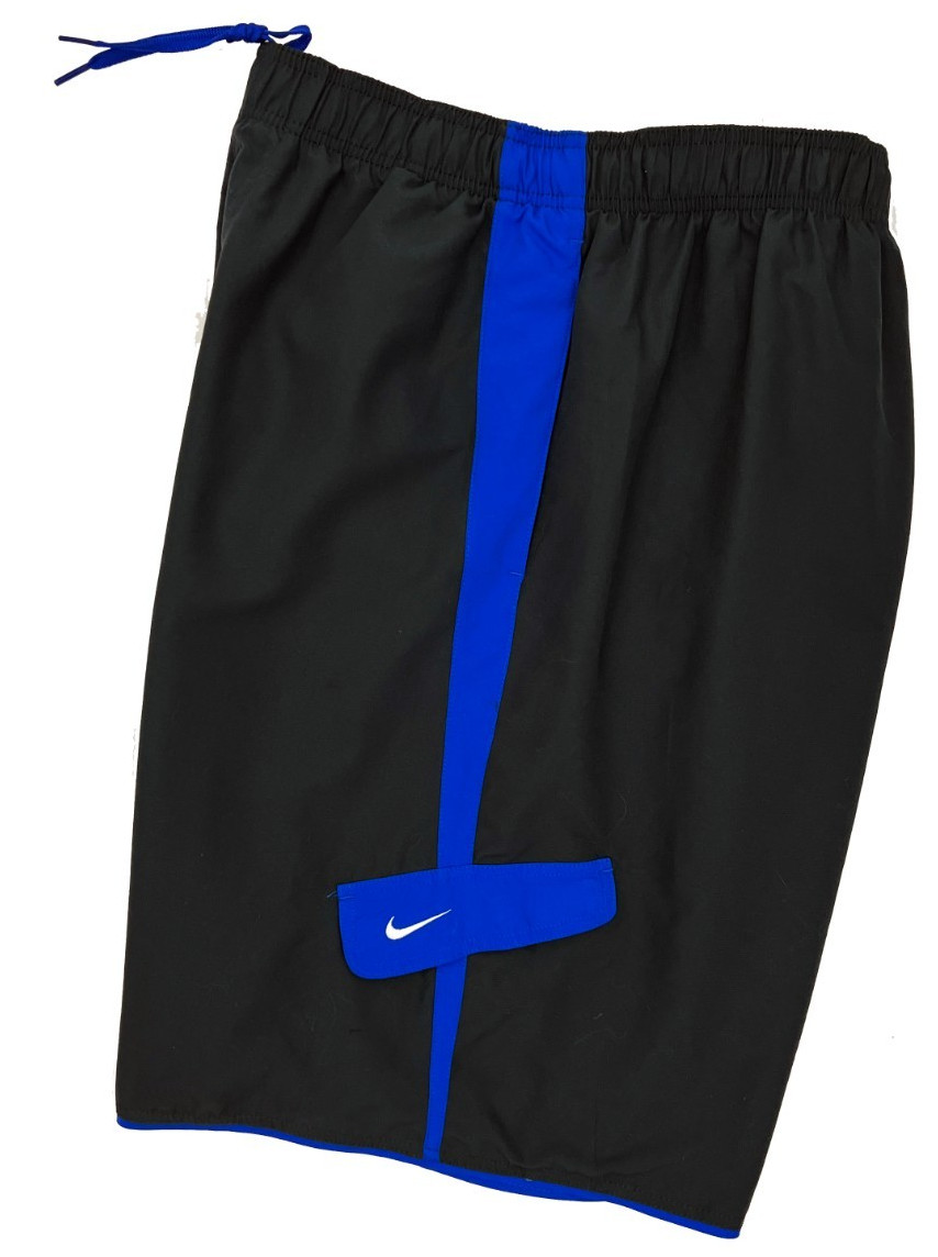 Nike NWT Swim Core Cargo 10″ Volley Short Trunks Gray Blue Mens XXL 2XL 2X