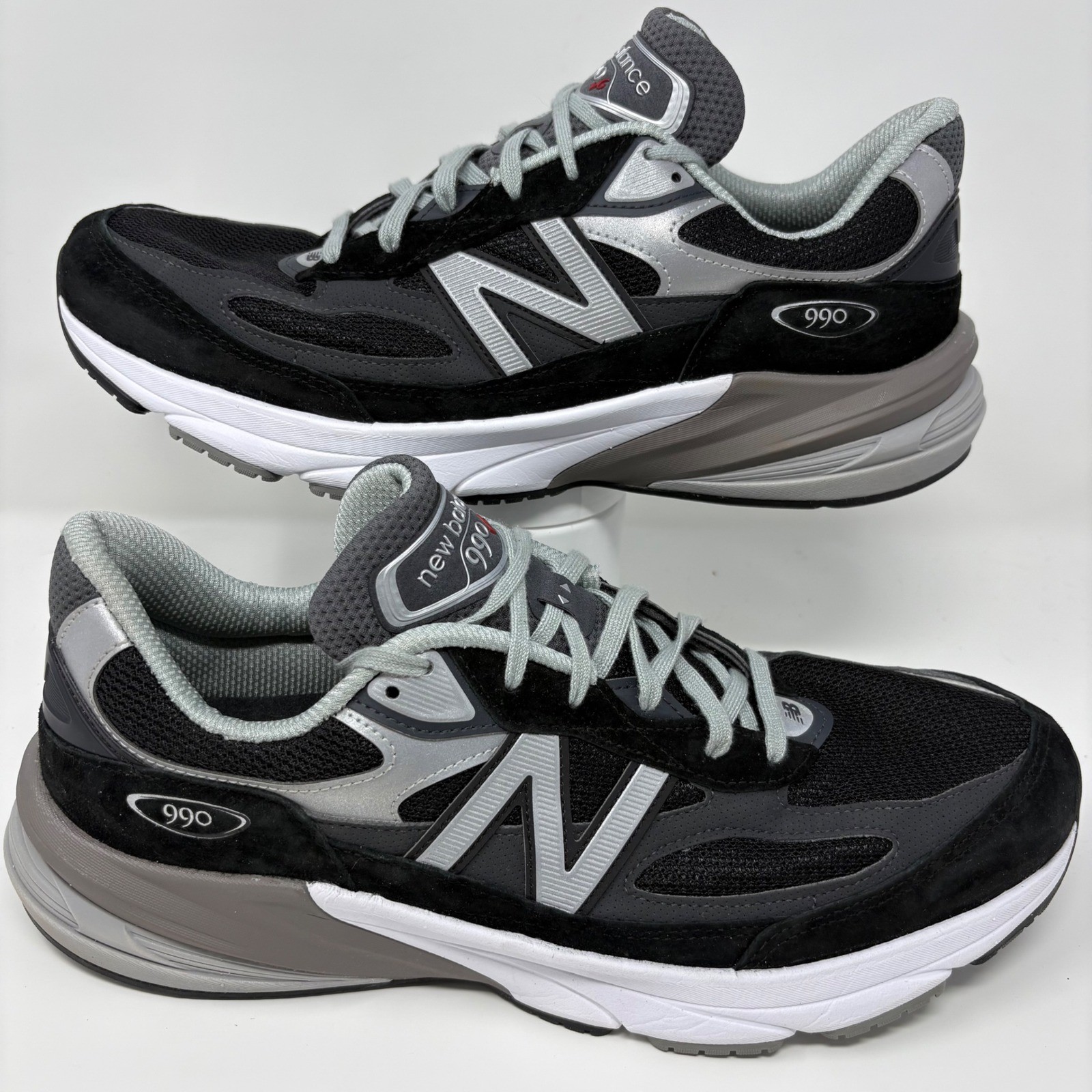 New Balance 990v6 Mens Size 13 Black Grey White Running Shoes Sneakers (M990BK6)