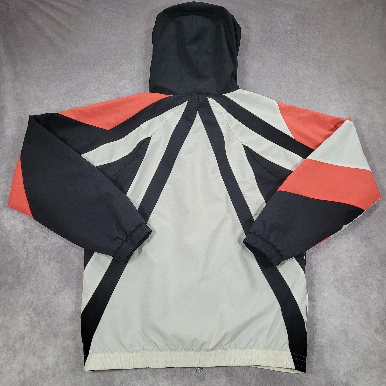 Adidas Equipment Windbreaker Jacket Mens Small Multicolor Hooded Zip ADV/91-18