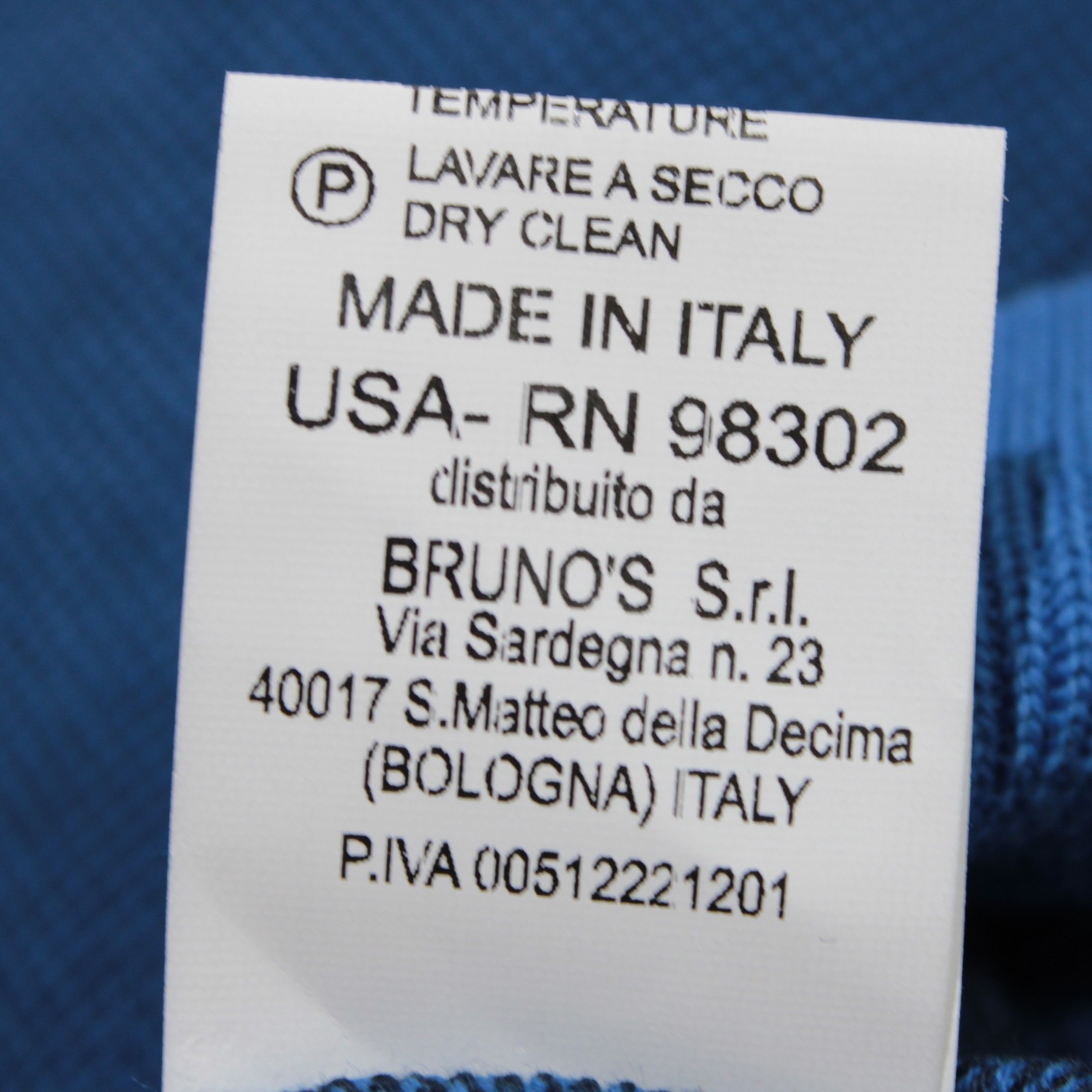 Heritage NWT Pullover Crew Neck Sweater Sz 52 (US L) Shades of Blue 100% Cotton