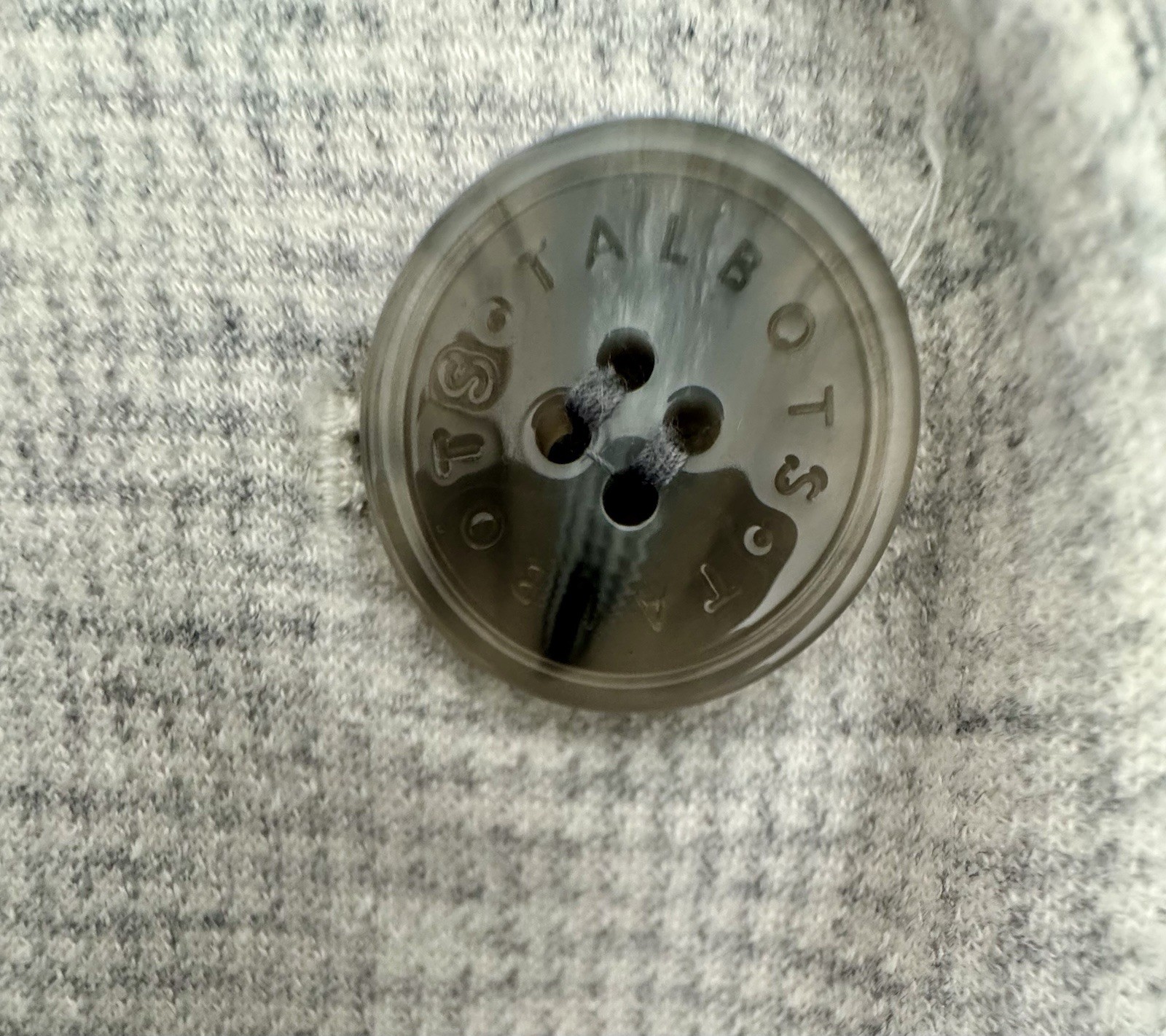 TALBOTS Aberdeen Knit Blazer Jacket Heather Gray Two Button Stretch Comfort (1X)