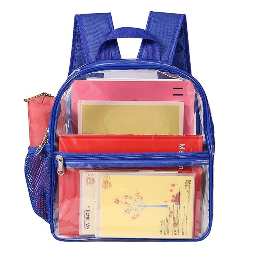 Clear Backpack – Stadium Approved Transparent Design Waterproof Bag 12×6×12 inch