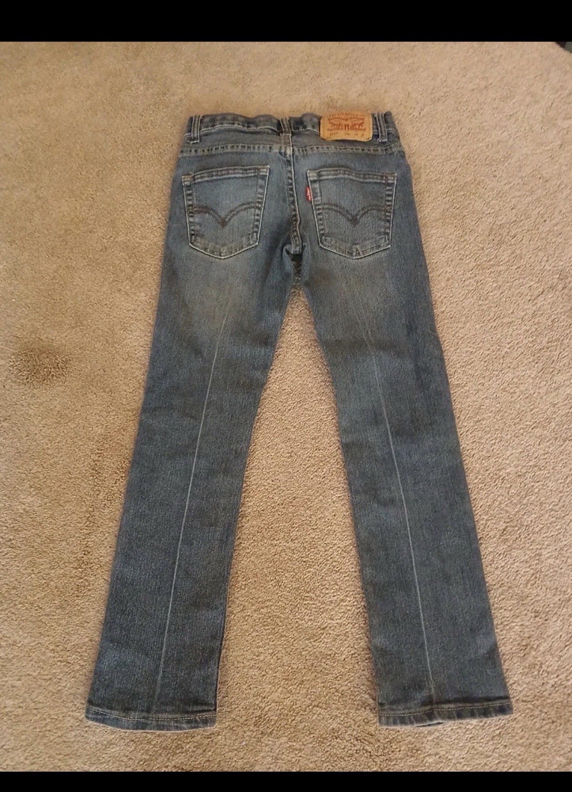 Levi’s 511 Slim Girls Jeans Blue Denim Size 8 REG W24 L25 Medium Wash