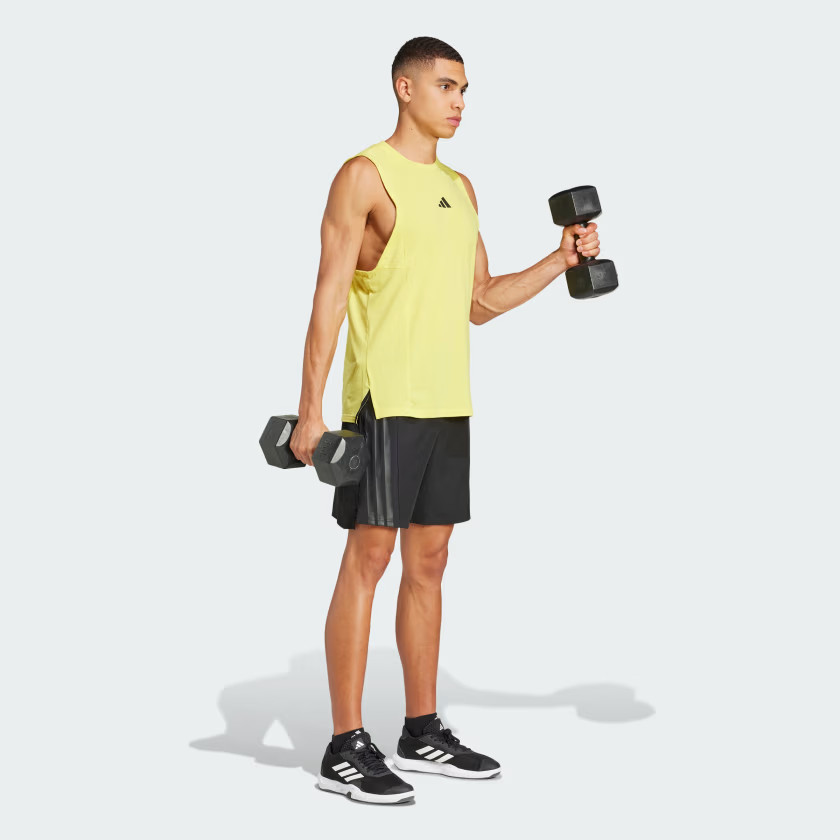 adidas men Designed-for-Training 3-Stripes Shorts