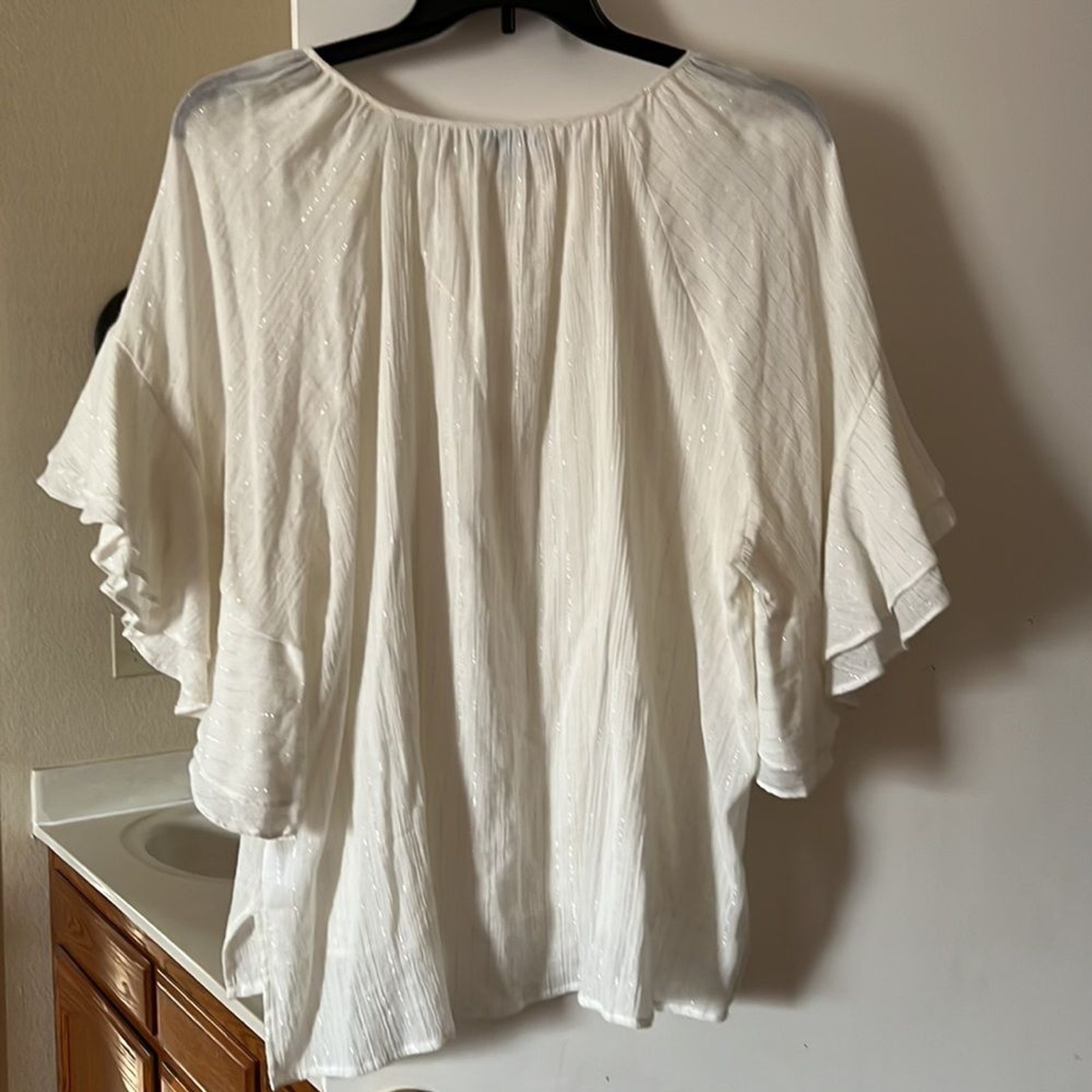 Boutique Off White Top in Size 2X