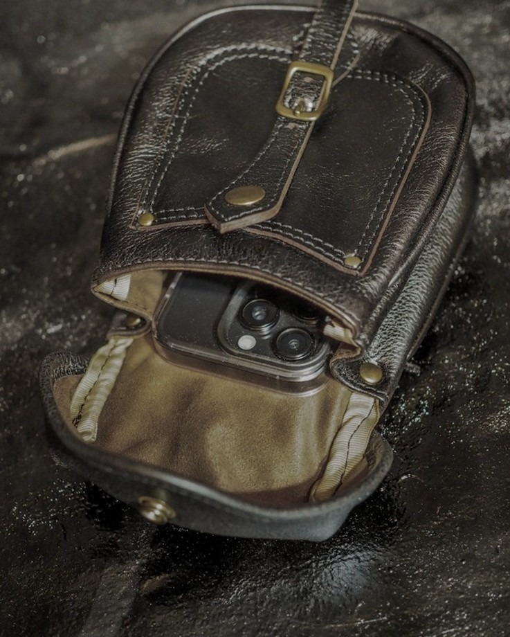 Alaska Outfitters Hand Distressed Leather Waist Pouch Packs Redmoon Vasco