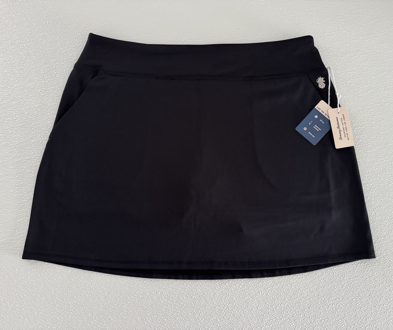 Tommy Bahama Active Golf Tennis Skort Skirt XS S M L XL Black A-Line Pockets W7