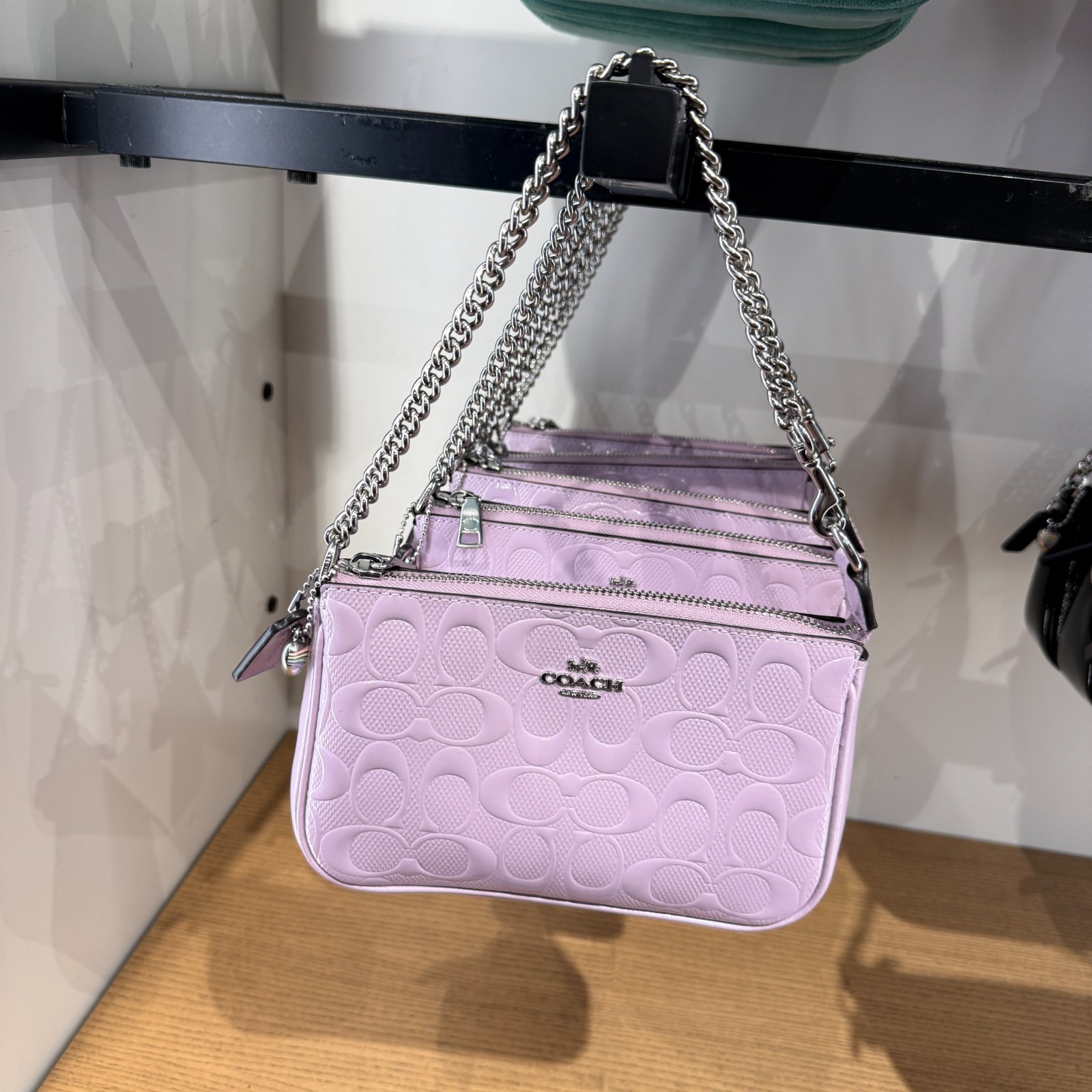 Coach Nolita 19 In Signature Leather With Heart Charm CCZ27