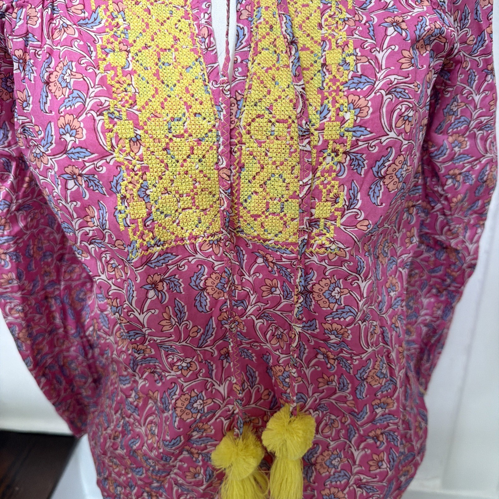 J.Crew new with tags Embroidered Cotton Voile Boho Top XXS