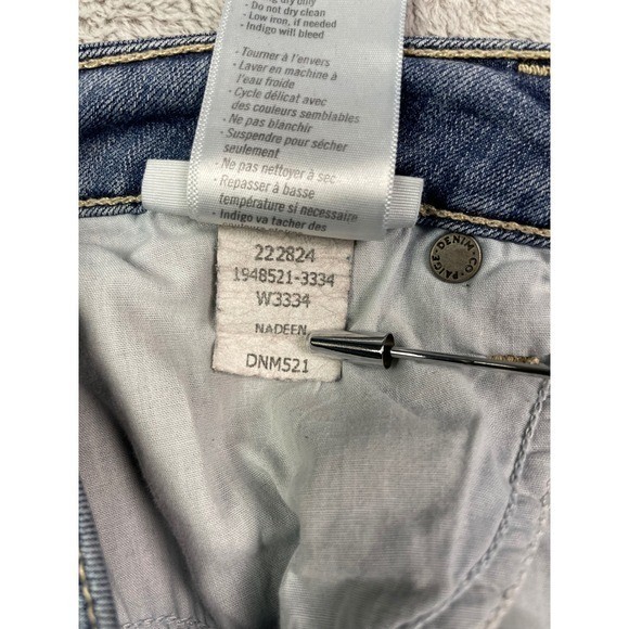 PAIGE Verdugo Crop Jeans Size 29/30 Nadeen Blue Skinny Mid Rise Stretch Women