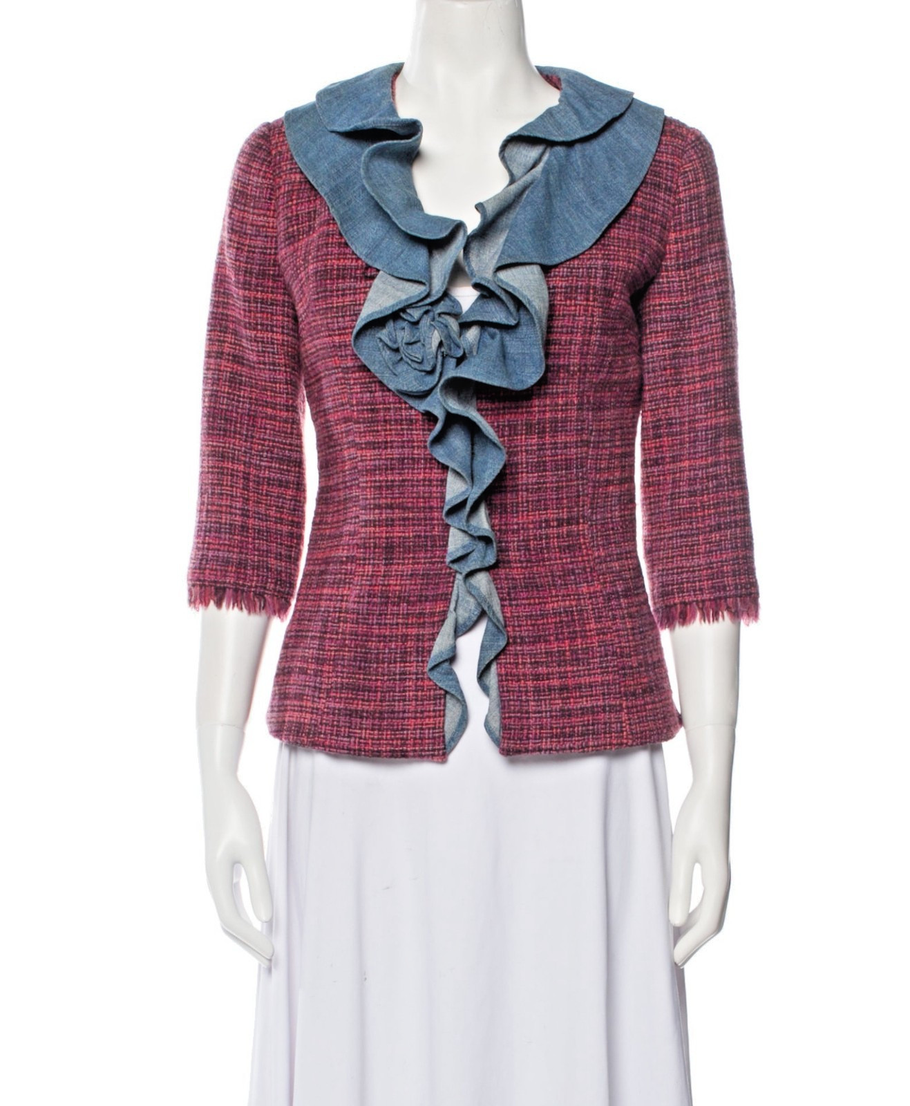 Dolce&Gabbana Women’s Tweed Wool Skirt Suit Jacket & Skirt Set Sz IT 42/US 6