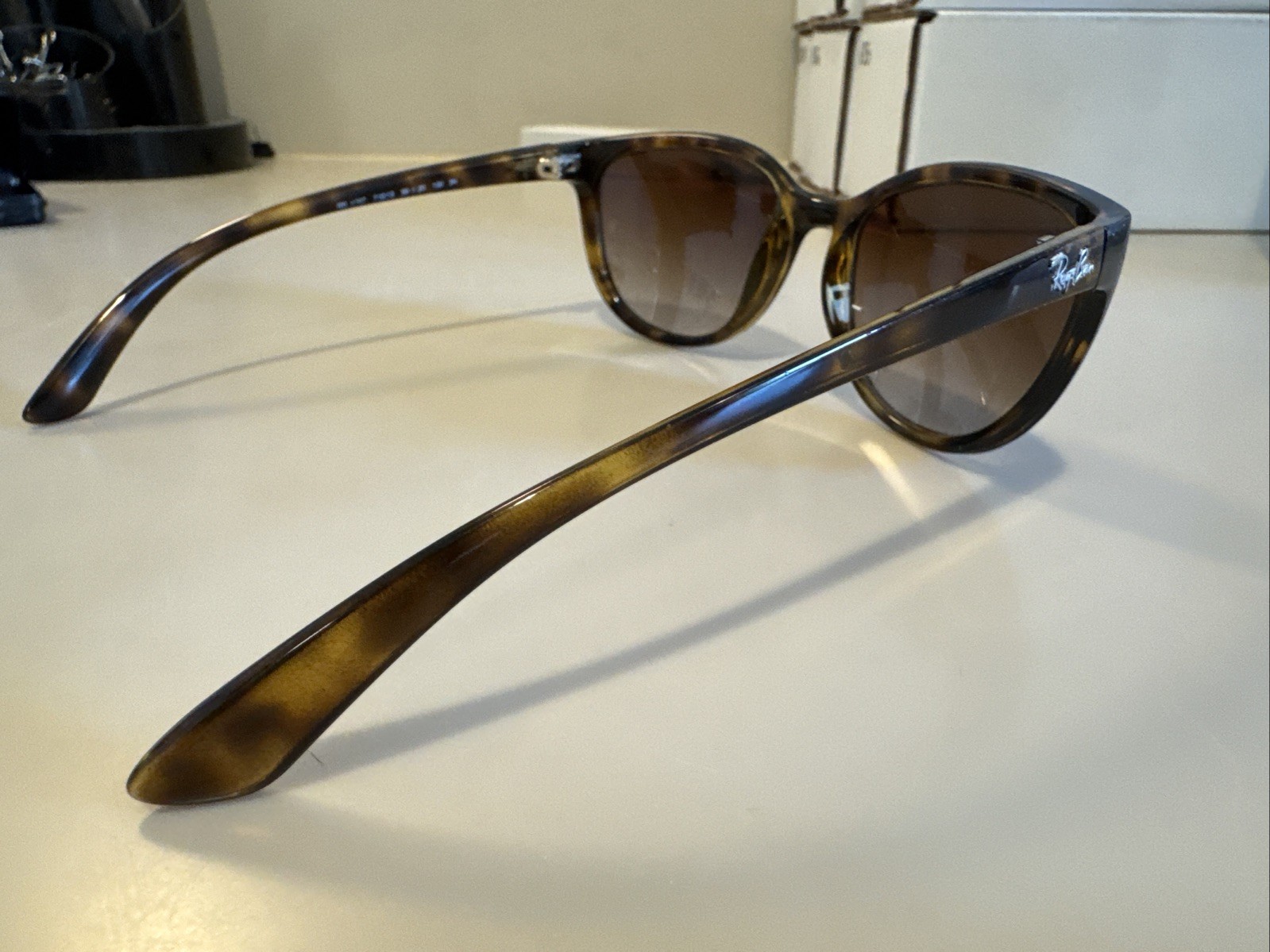 Ray-Ban RB4167 Brown Gradient Lenses Polished Light Havana Tortoise Frame #N10