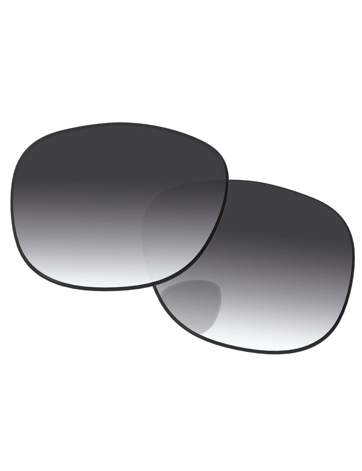 Lenslog Grey Gradient Polarized Replacement Lenses For Ray-Ban Meta RW4008-53mm