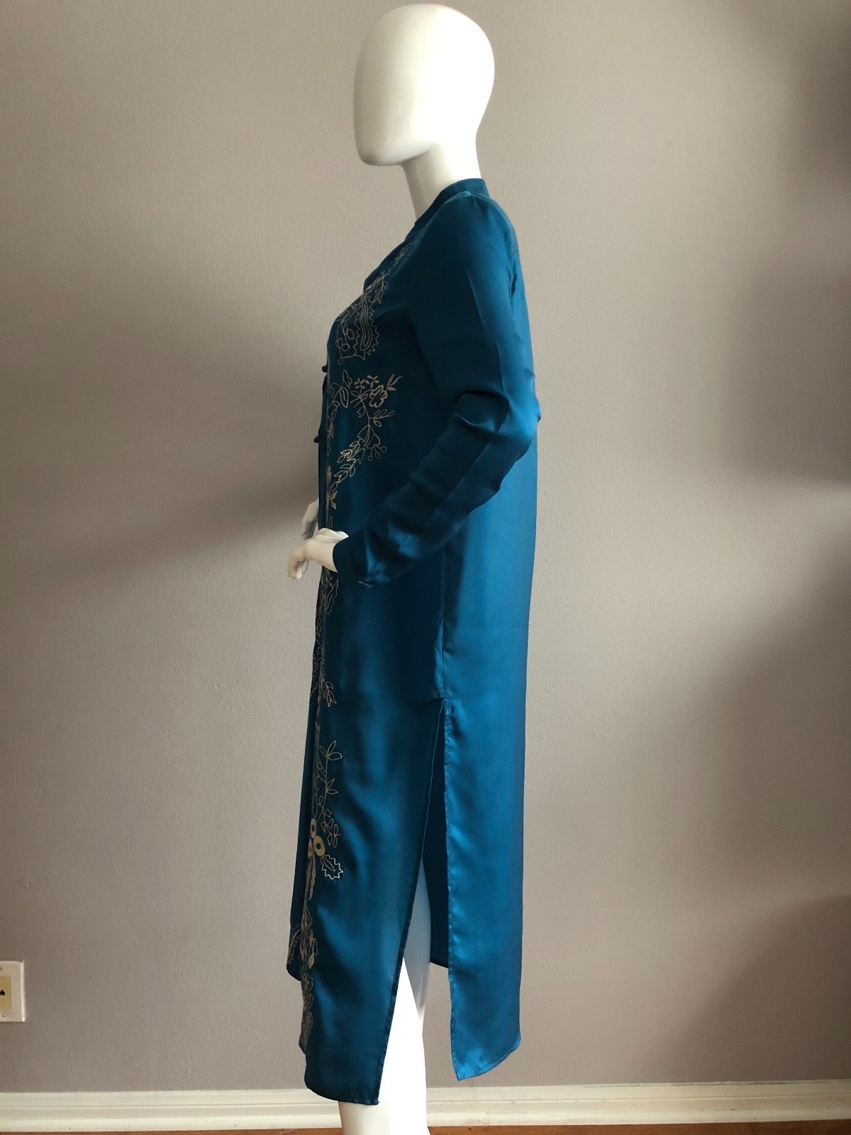 HONEY PUNCH Kimono BOHO ASIAN STYLE BLUE COLOR SIZE SMALL