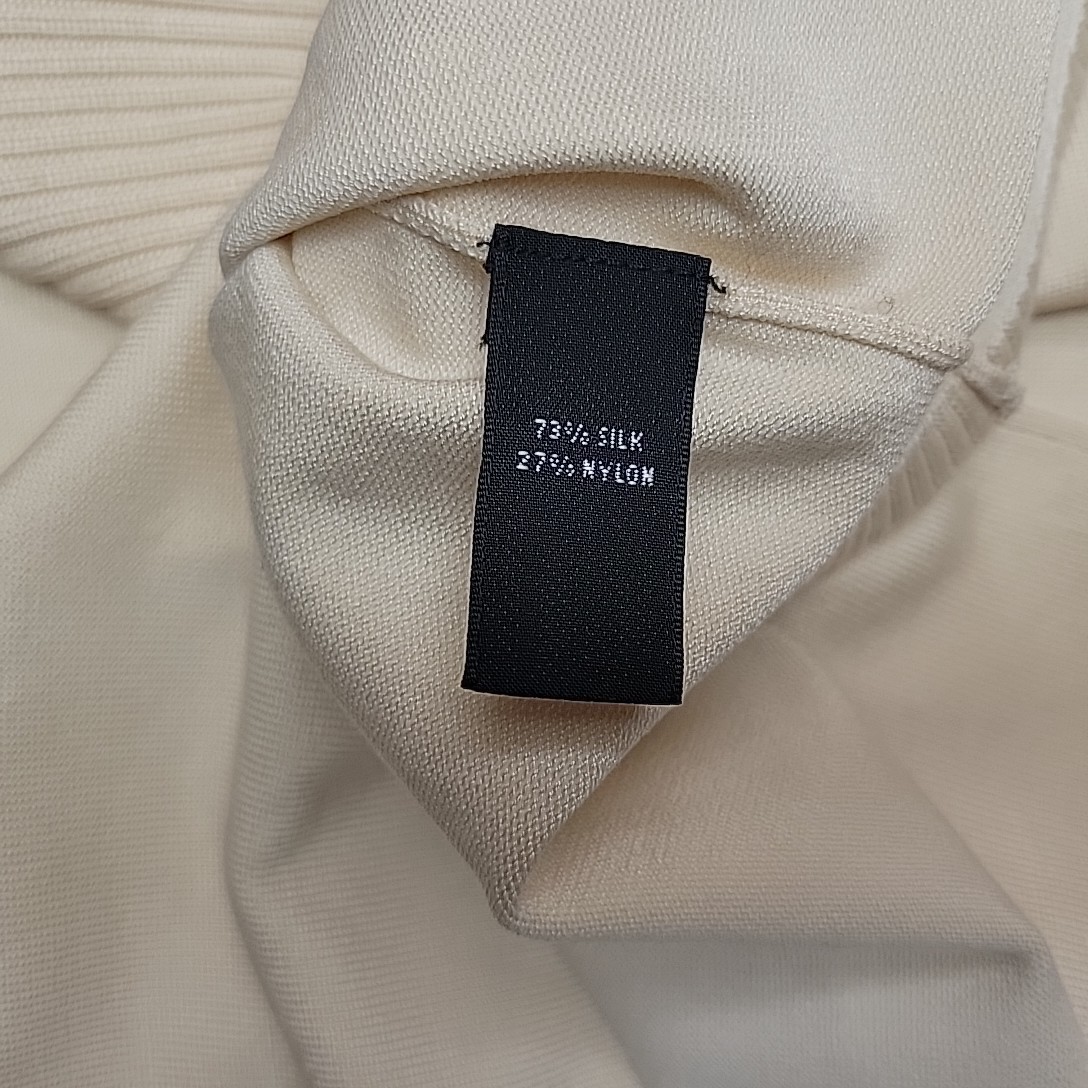 Josephine Chaus Top Women L Cream Sleeveless Silk Blend Classic Capsule Wardrobe