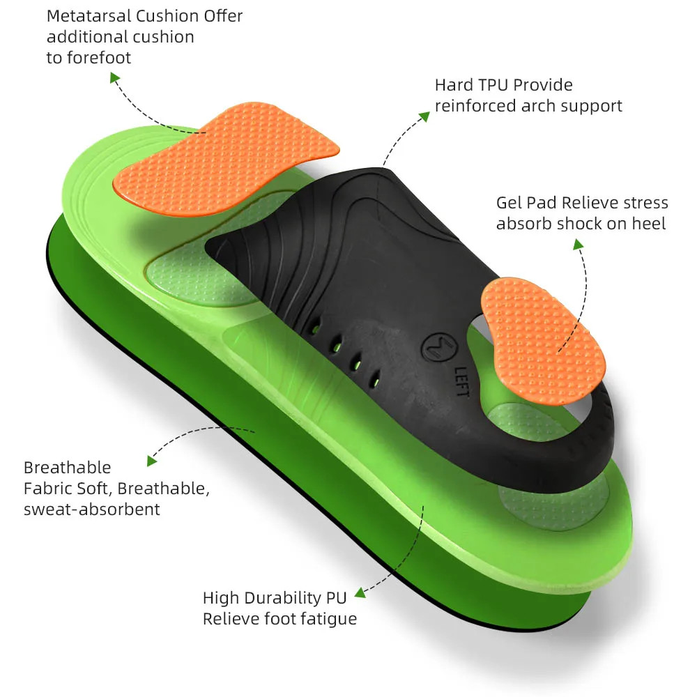 Orthopedic Insoles Sport Shoes Sole For feet Arch Foot Pad X/O Type Leg Correcti