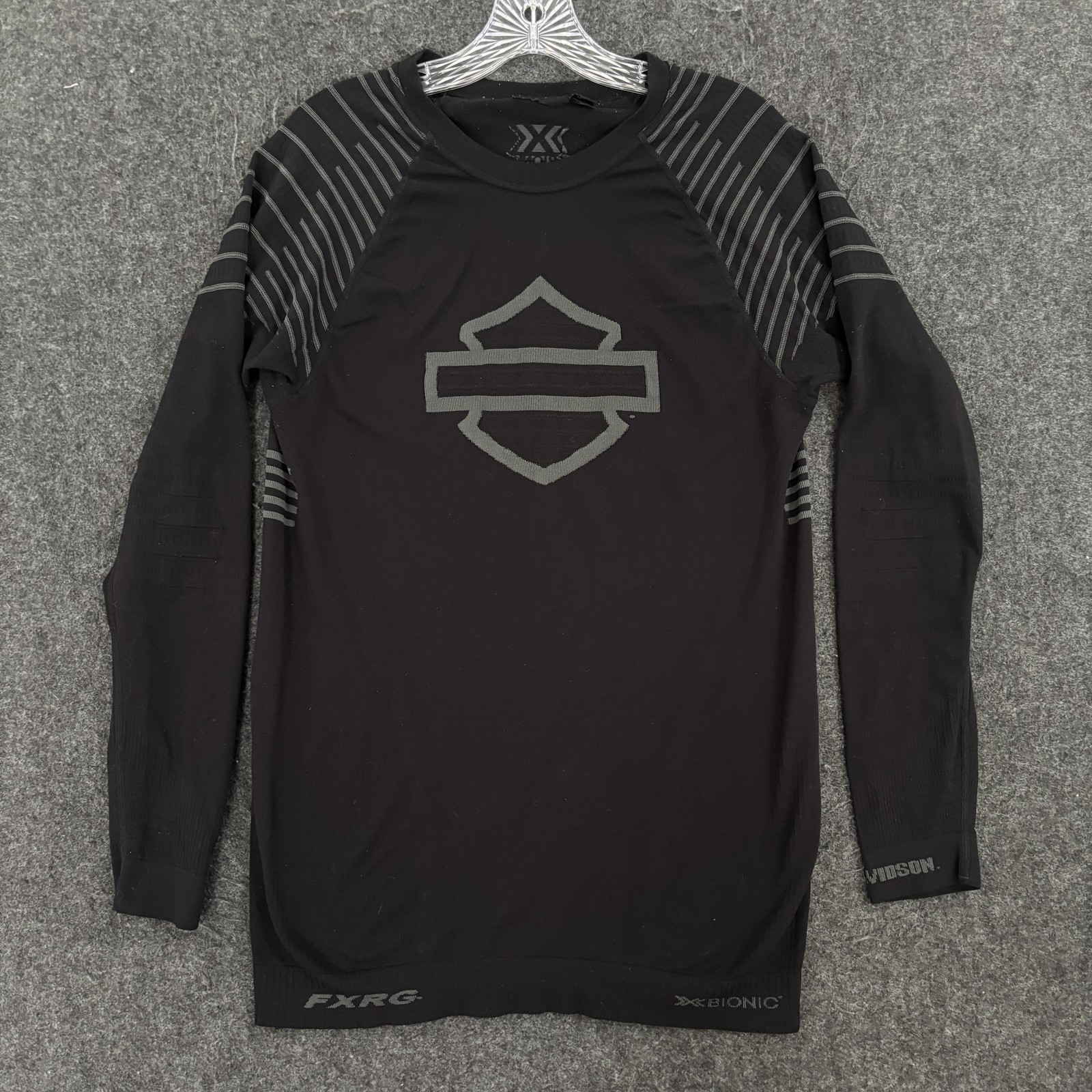 Harley Davidson Base Layer Shirt Men’s XL Black FXRG X-Bionic Stretch Biker