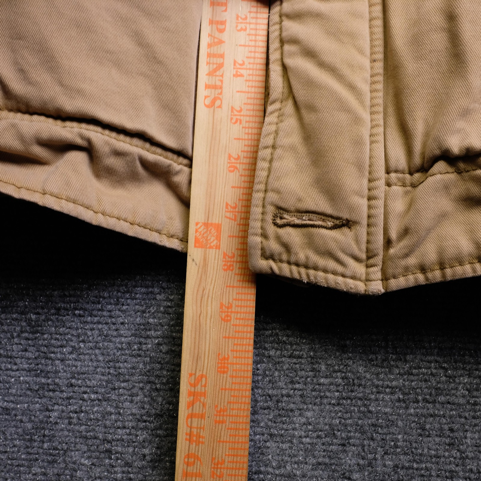 Hollister Jacket Mens XL Beige Canvas Sherpa Lined Carpinteria Full Zip Pockets